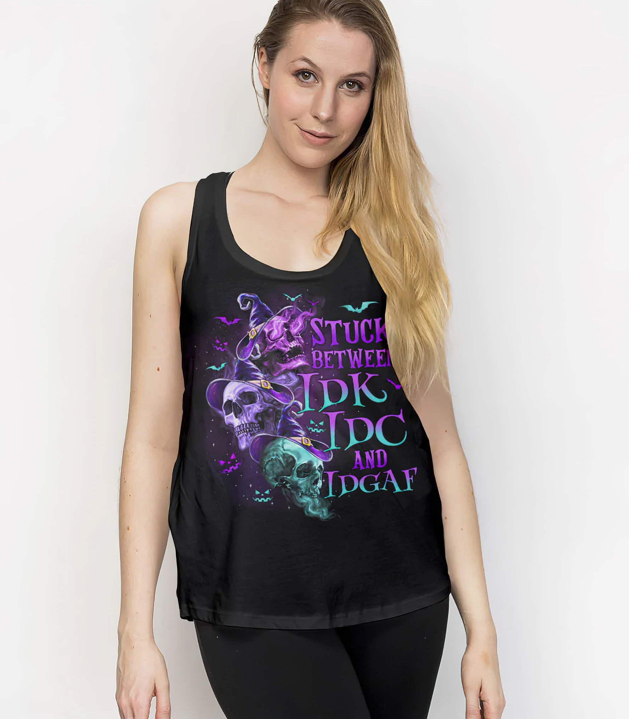 stuck-between-3-skulls-witch-all-over-print-tank-top