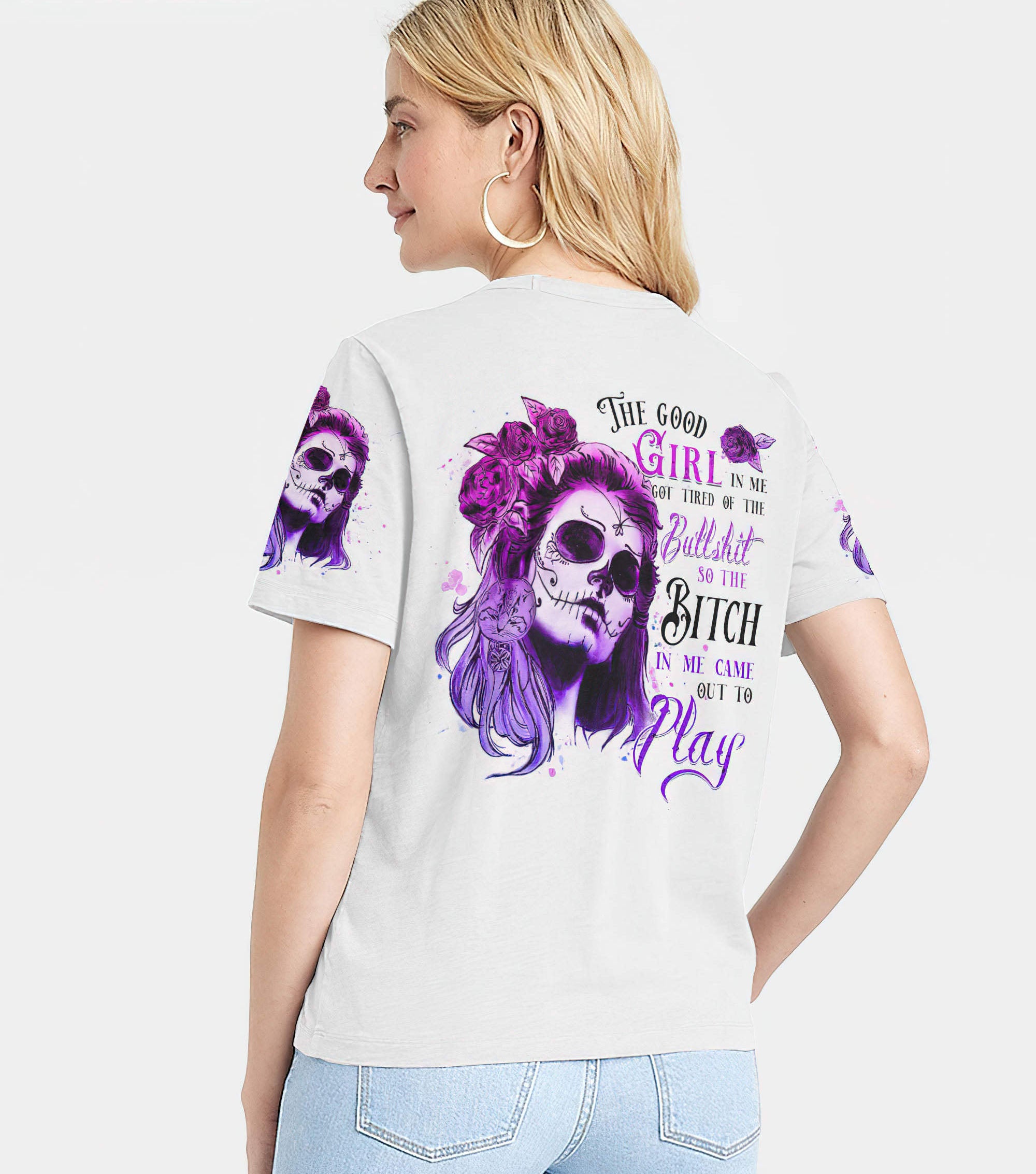 the-good-girl-in-me-got-tired-sugar-skull-all-over-print-2-women-v-neck-t-shirt