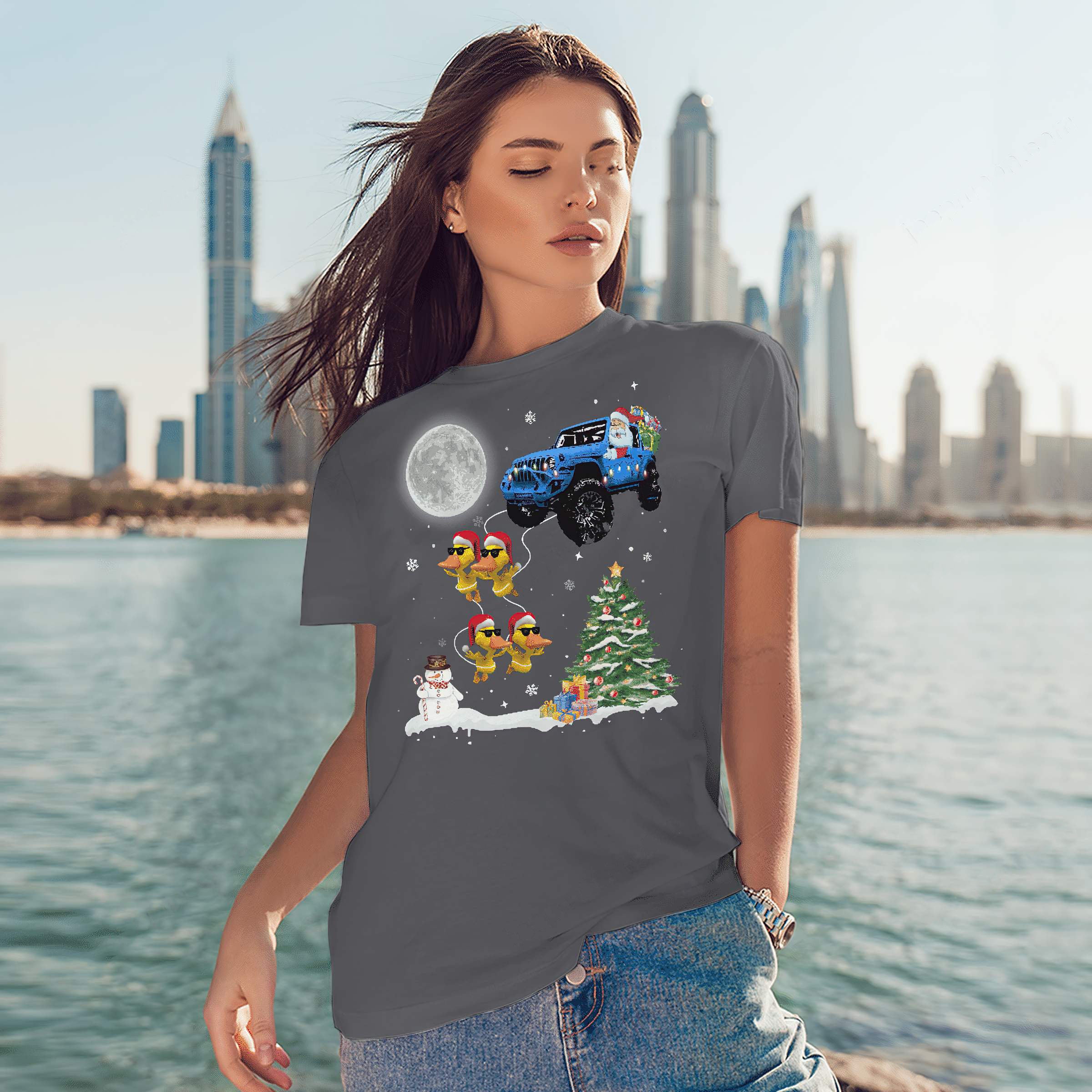 night-christmas-jeep-christmas-t-shirt