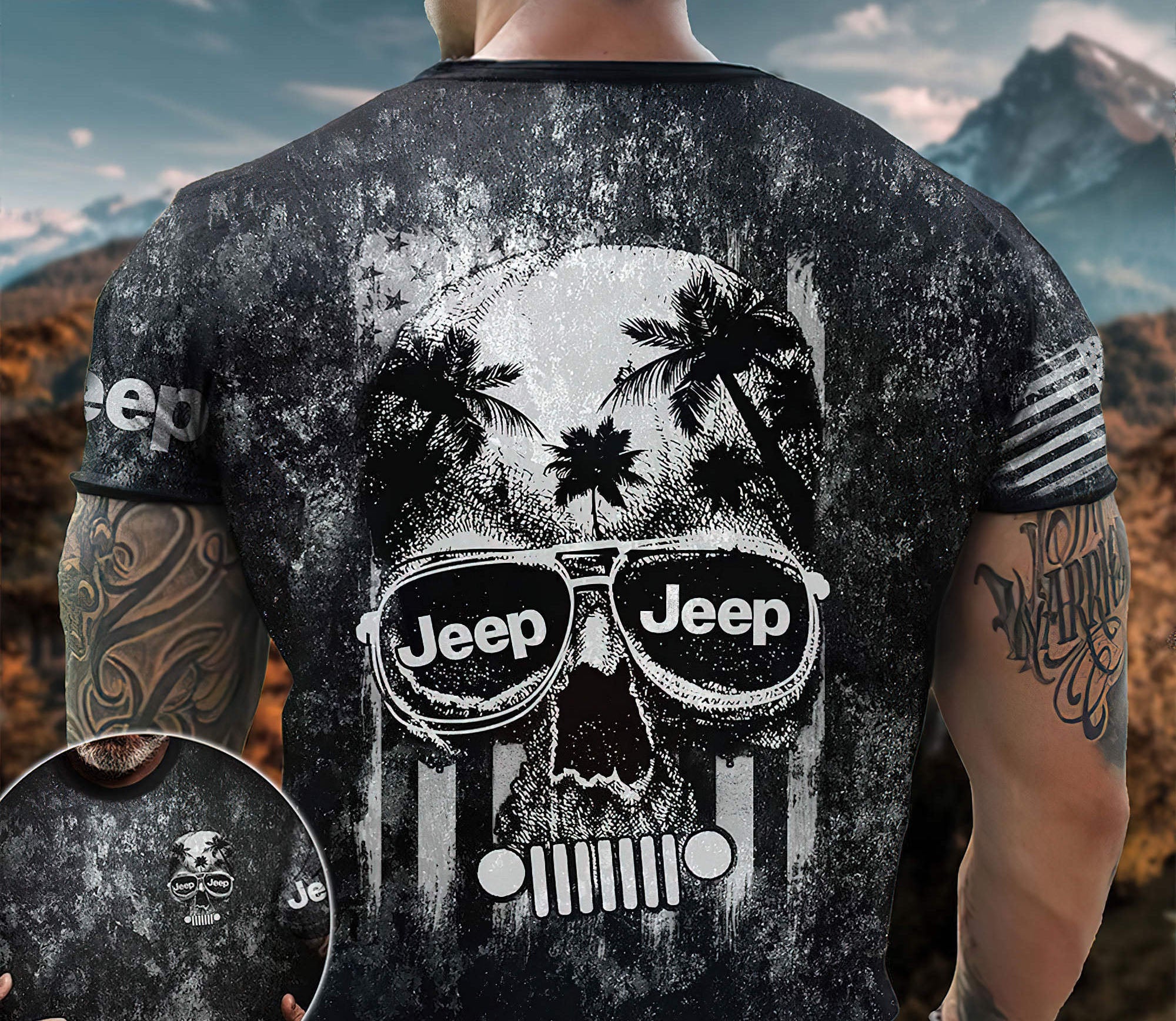 jeep-skull-bw-tie-dye-t-shirt