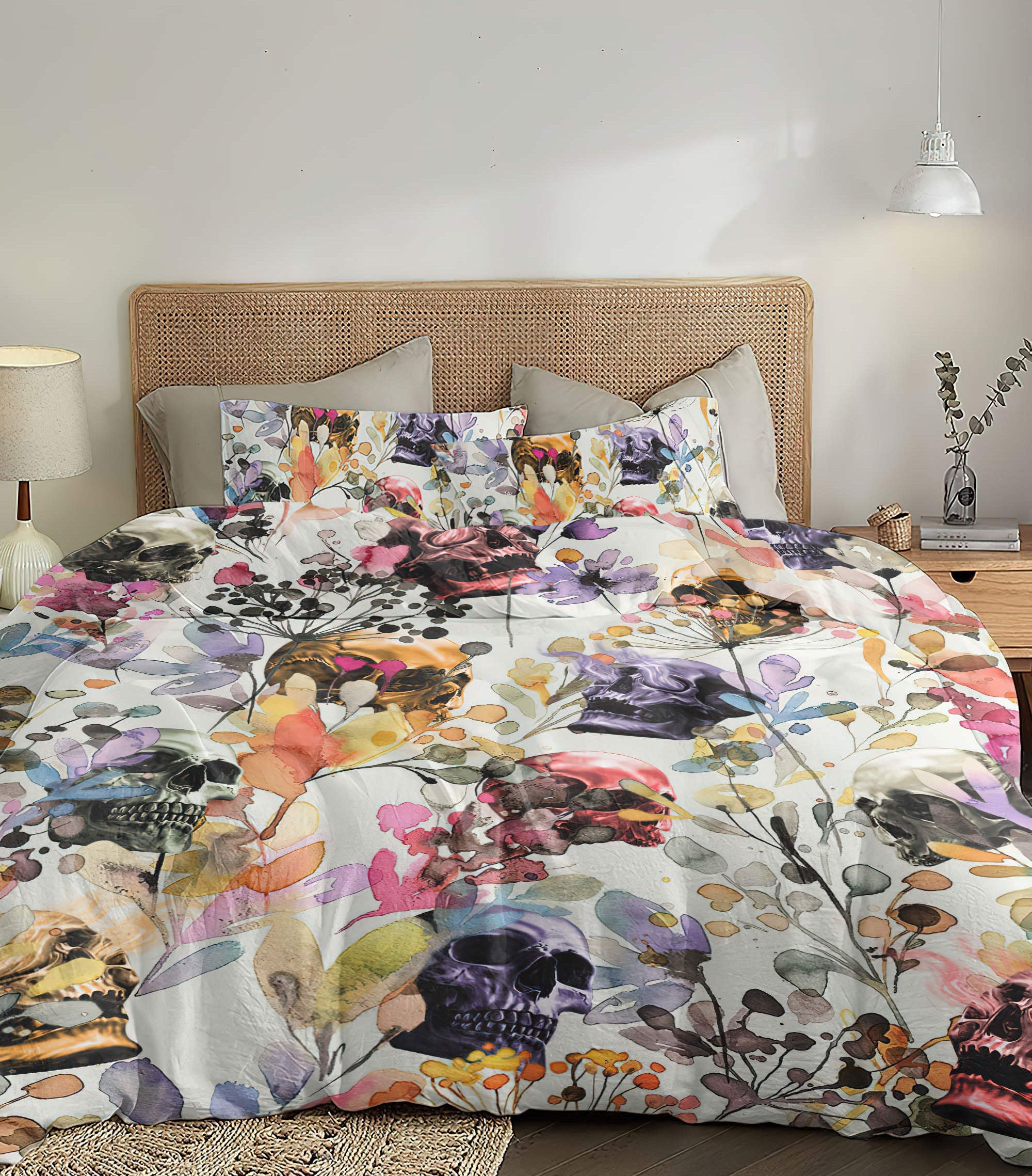 wild-grasses-colorful-skull-bedding-set-bedding-set