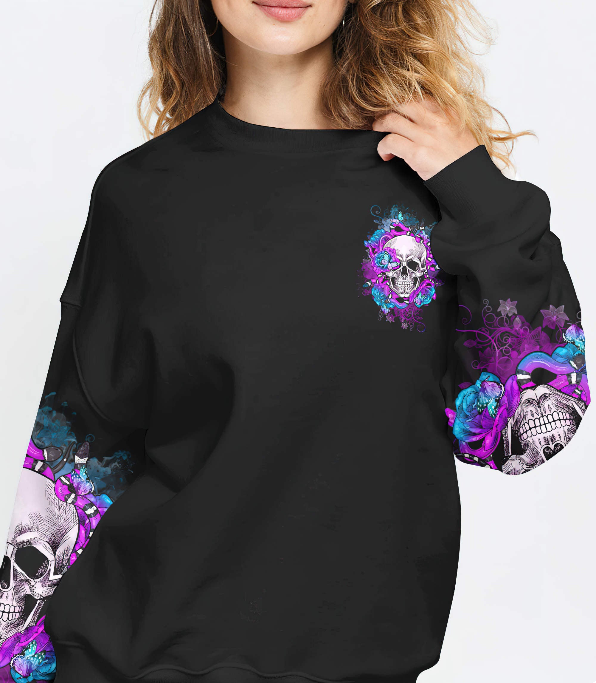 im-the-kind-of-b-flower-skull-all-over-print-sweatshirt