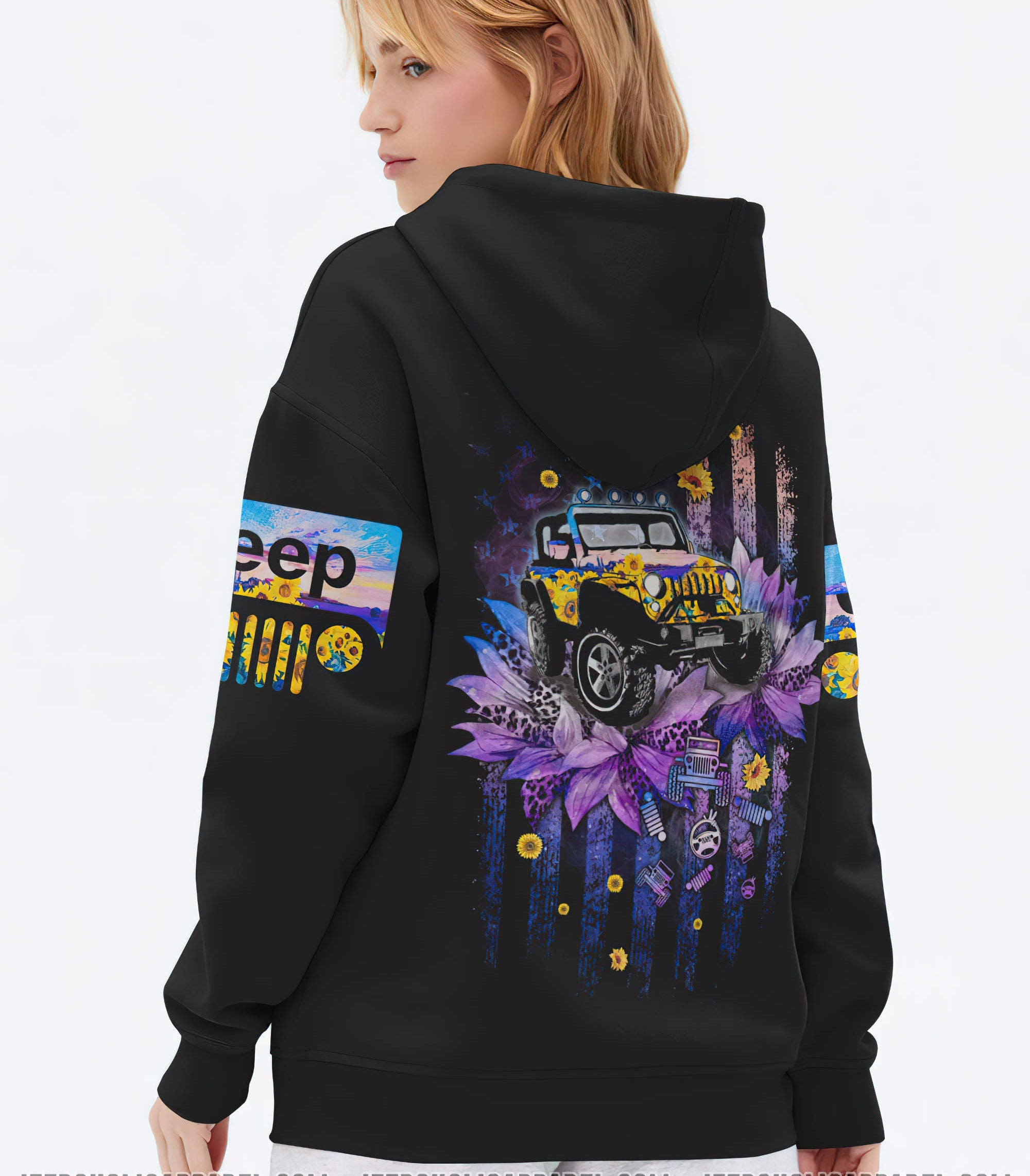 purple-sunflower-jeep-hoodie