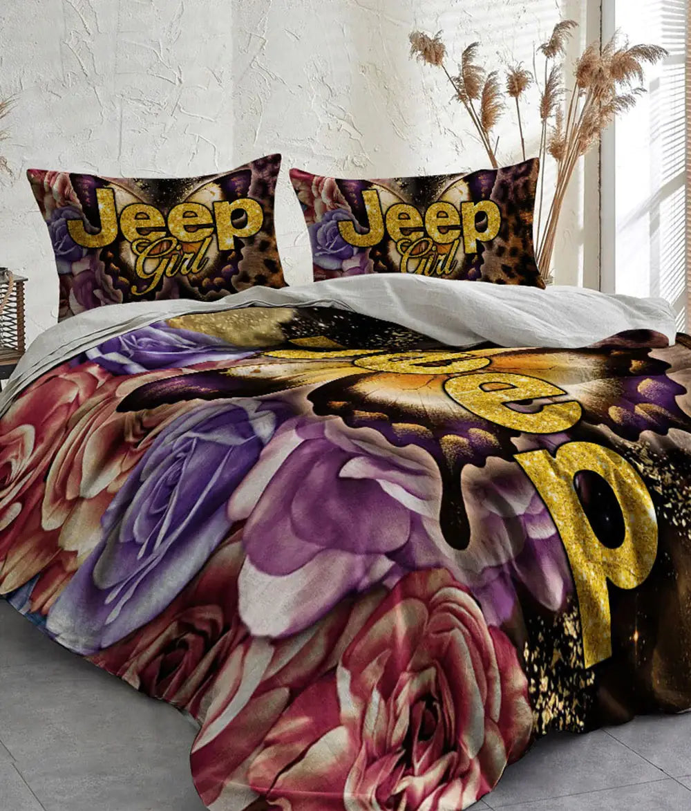 jeep-leopard-flower-bedding-set-bedding-set