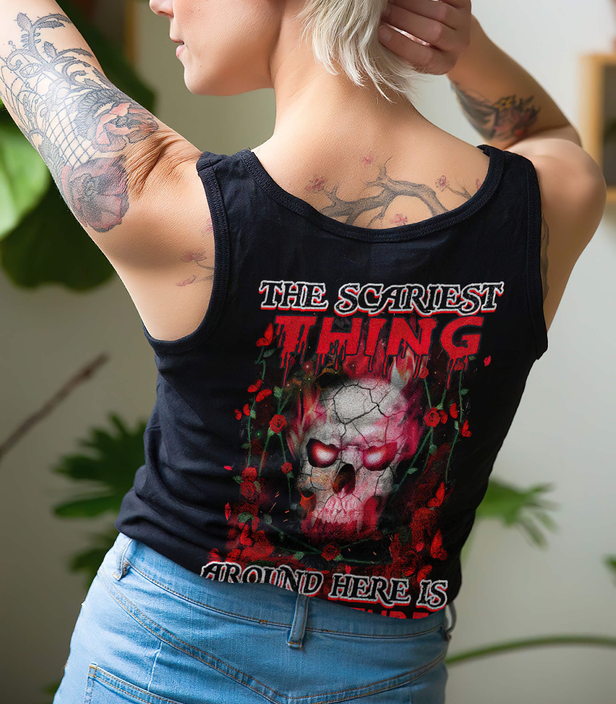 the-scariest-thing-fire-skull-all-over-print-tank-top