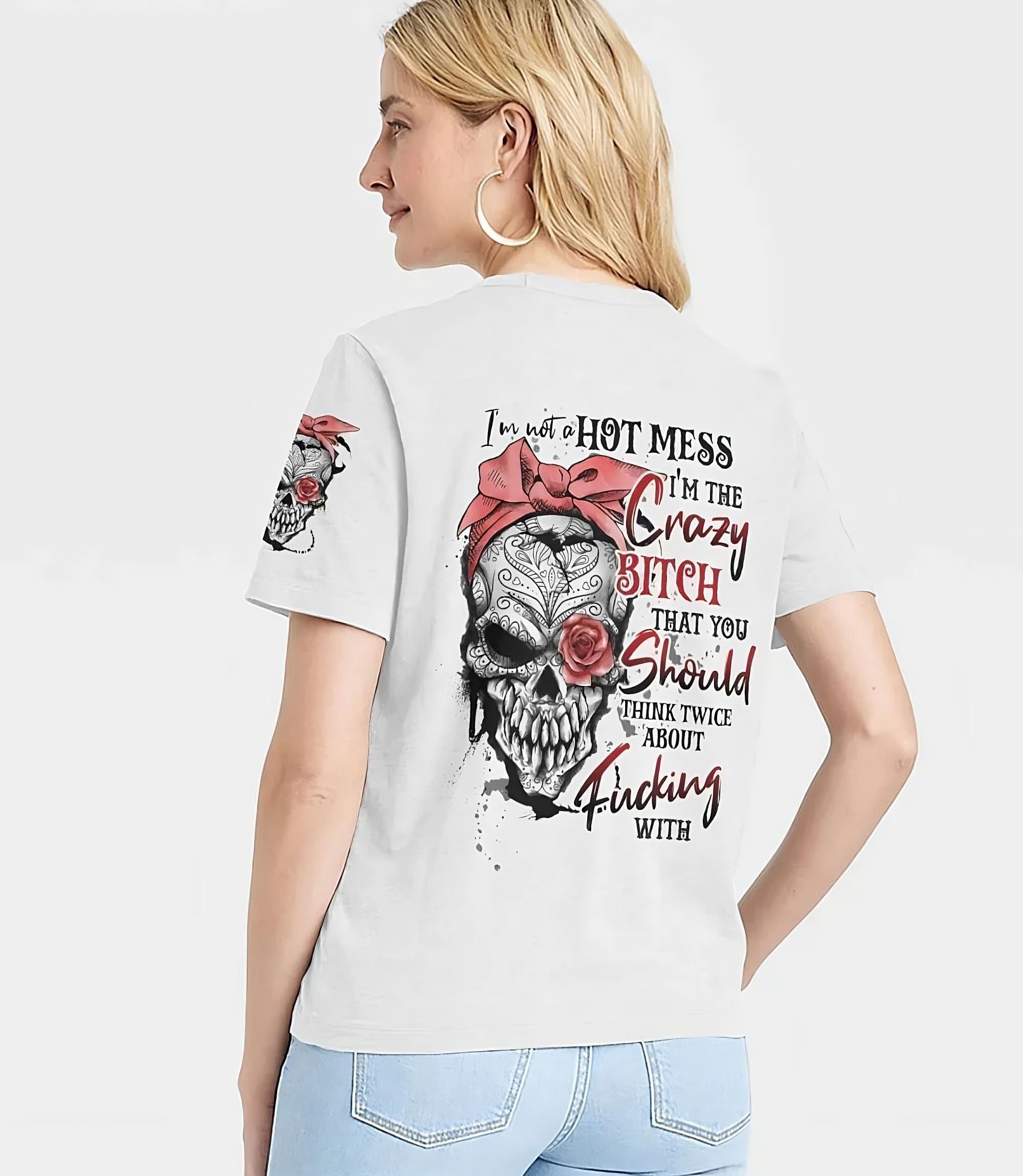 im-not-a-hot-mess-tattoo-skull-rose-all-over-print-women-v-neck-t-shirt