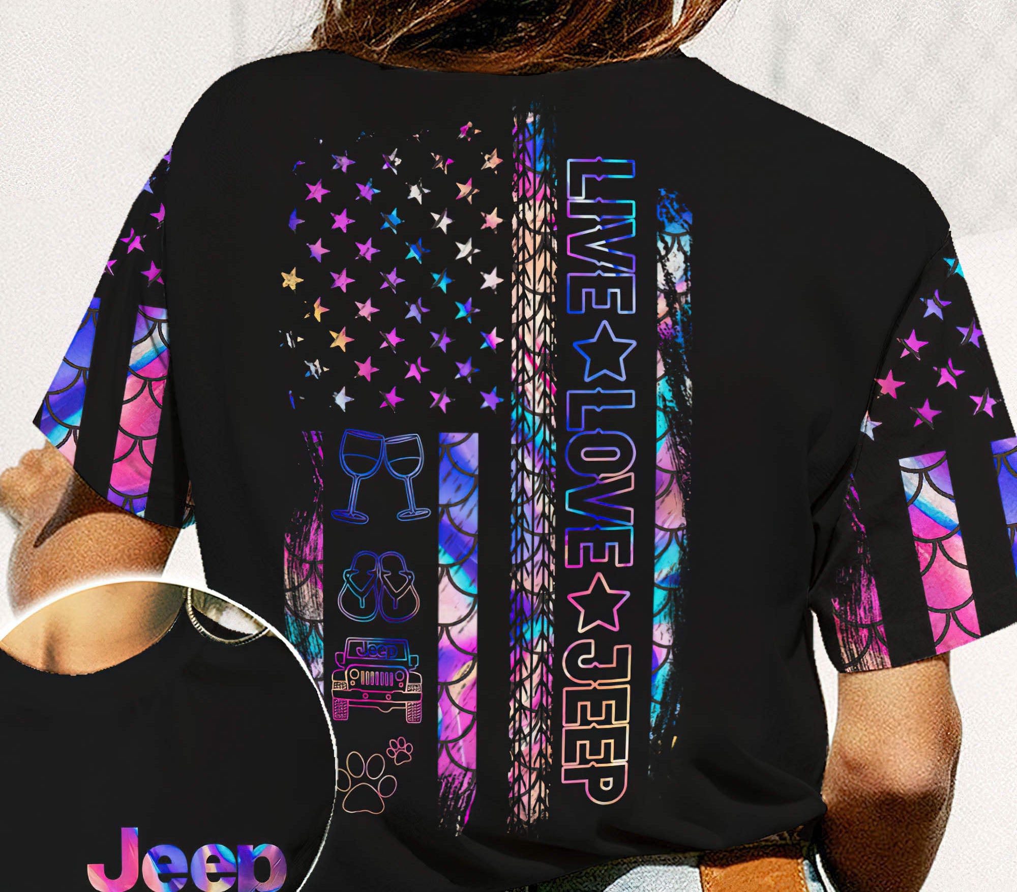 live-love-jeep-flag-t-shirt