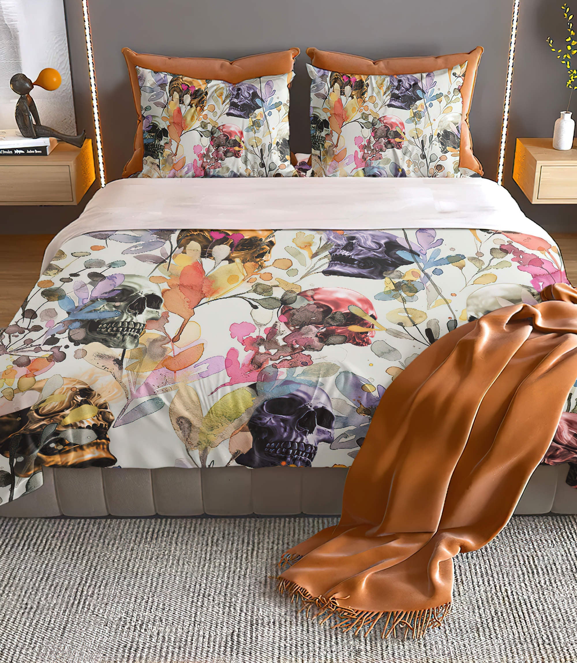 wild-grasses-colorful-skull-bedding-set-bedding-set