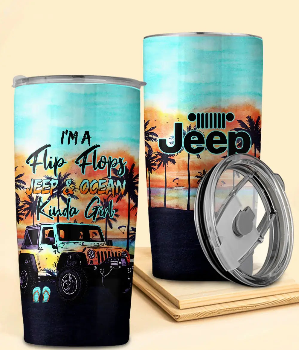 flip-flops-jeep-ocean-kinda-girl-beach-painting-tumbler