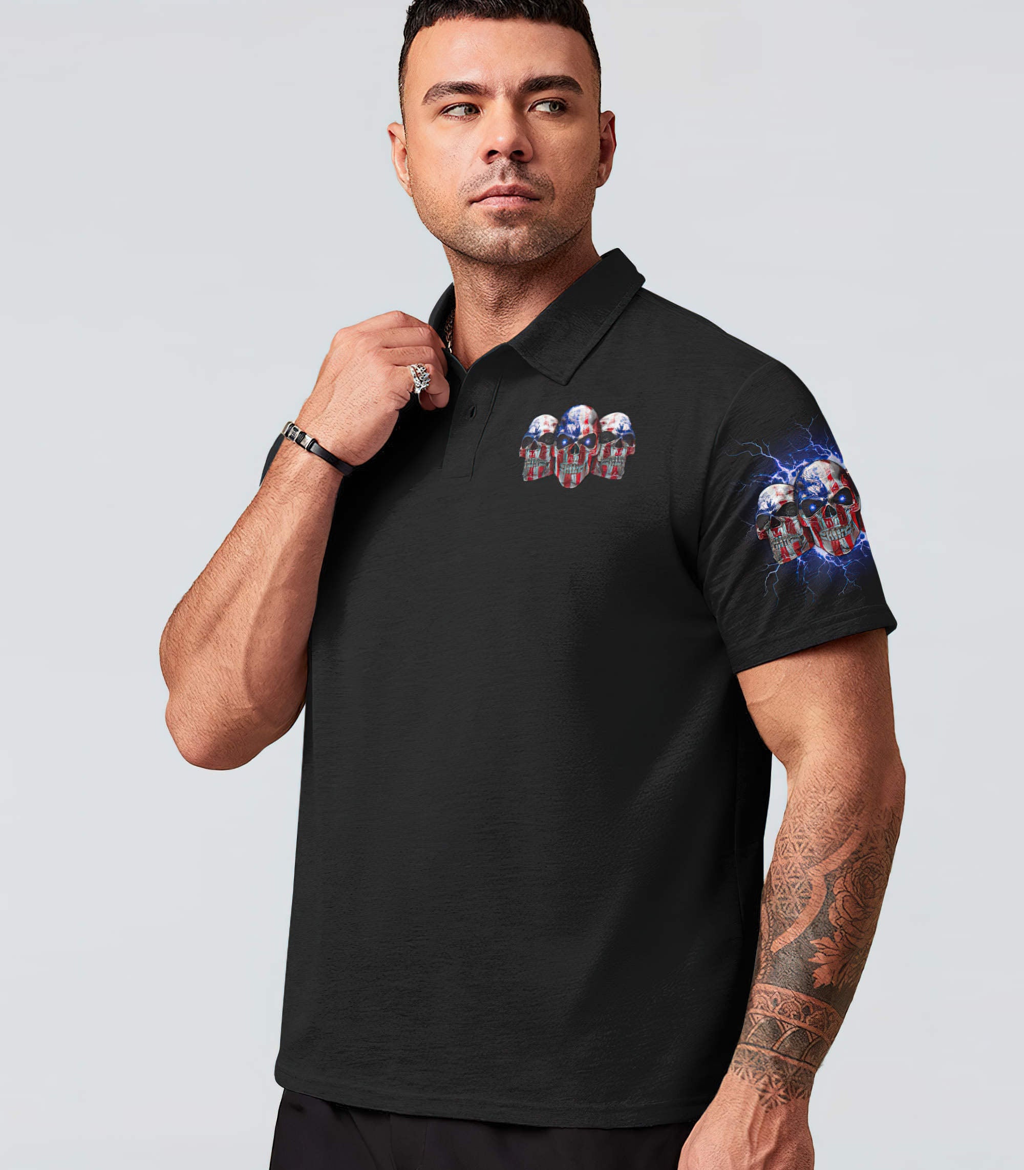 america-live-it-love-it-3-skulls-all-over-print-polo-shirt