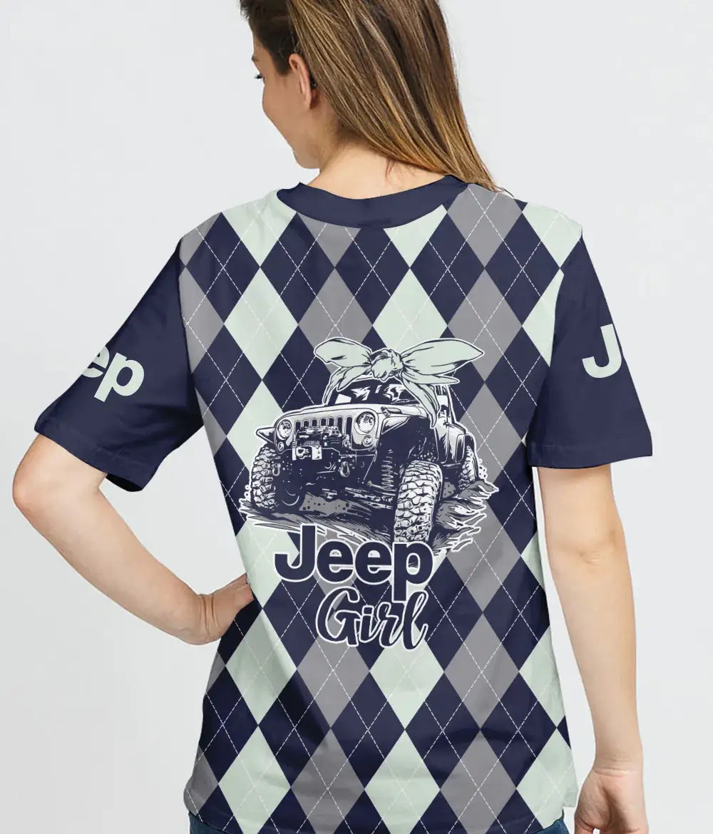 jeep-girl-argyle-pattern-t-shirt