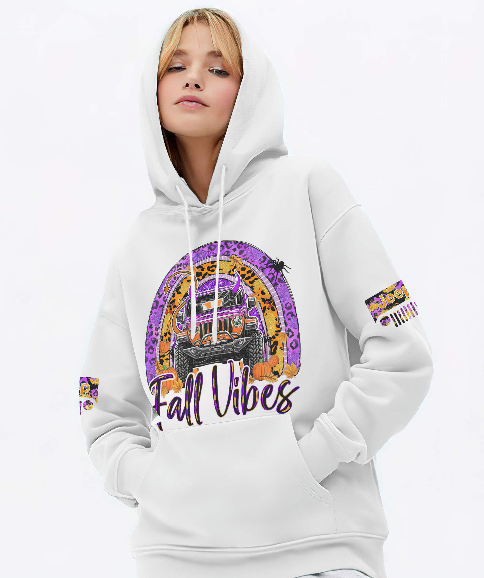 fall-vibes-halloween-rainbow-jeep-girl-hoodie