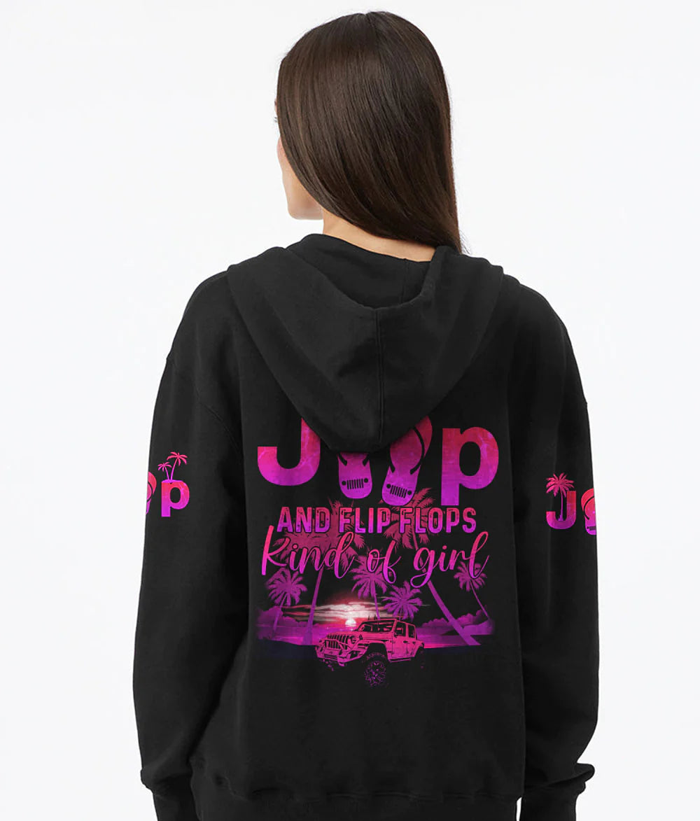 im-a-jeep-and-flip-flops-pink-hoodie