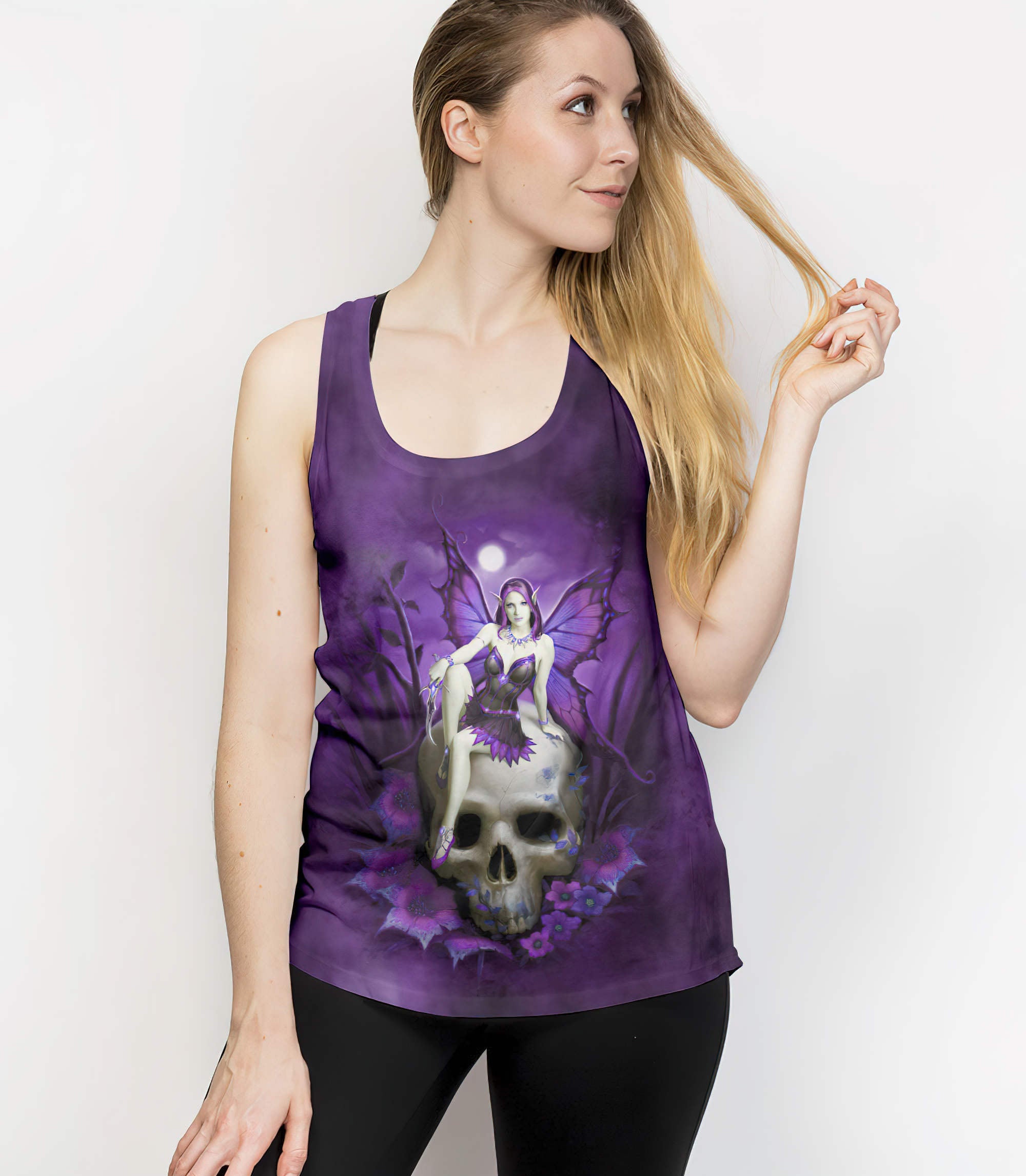 skull-fairy-all-over-print-tank-top