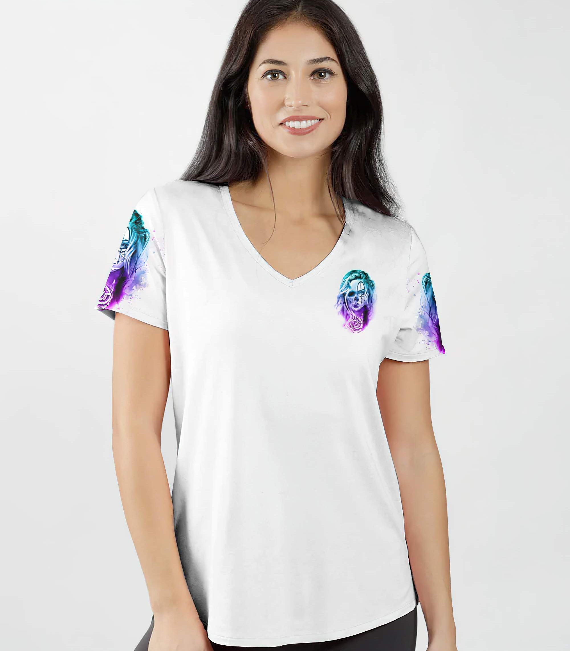 love-me-like-my-demons-do-skull-all-over-print-4-women-v-neck-t-shirt