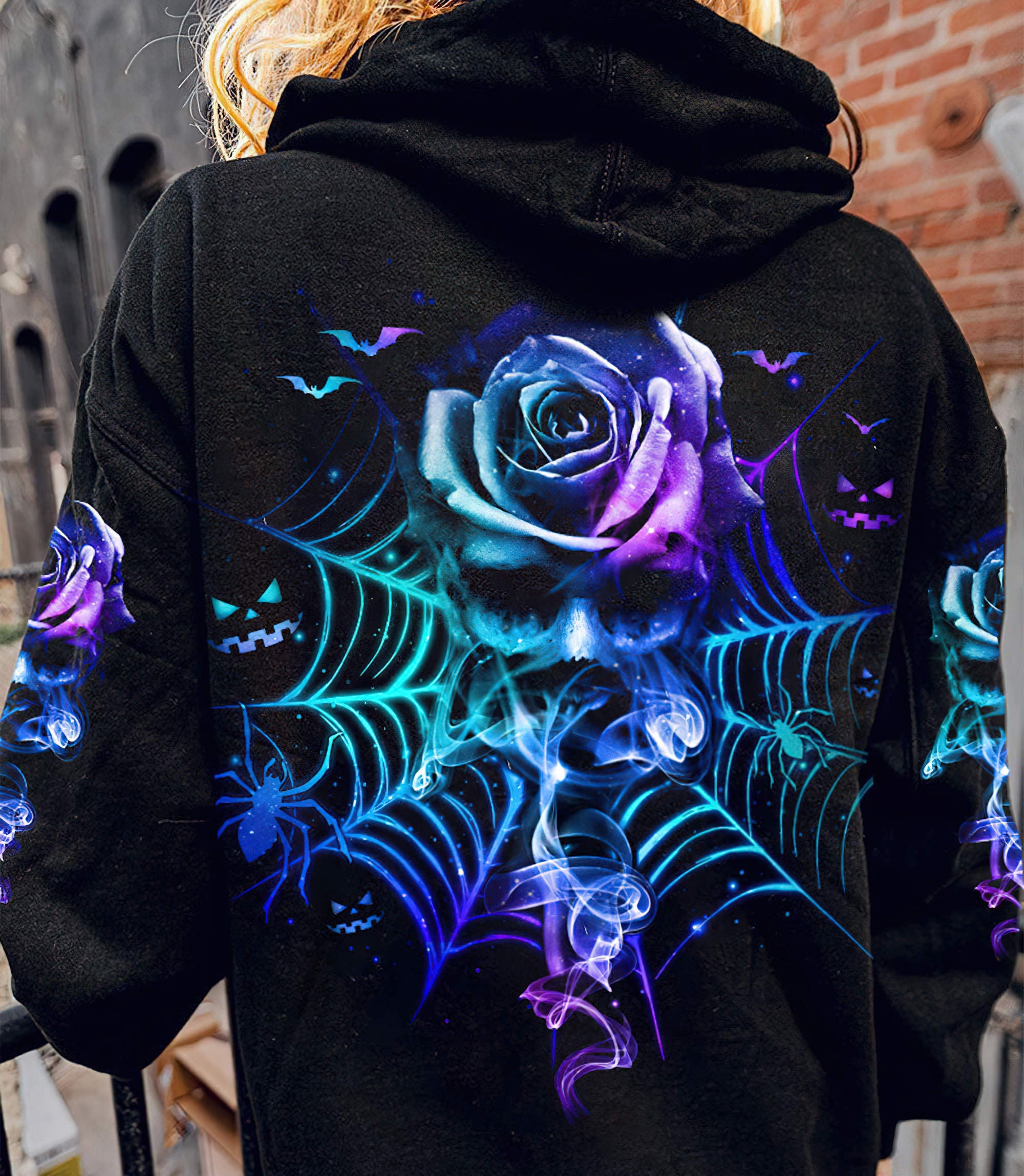 smoke-rose-skull-halloween-all-over-print-hoodie