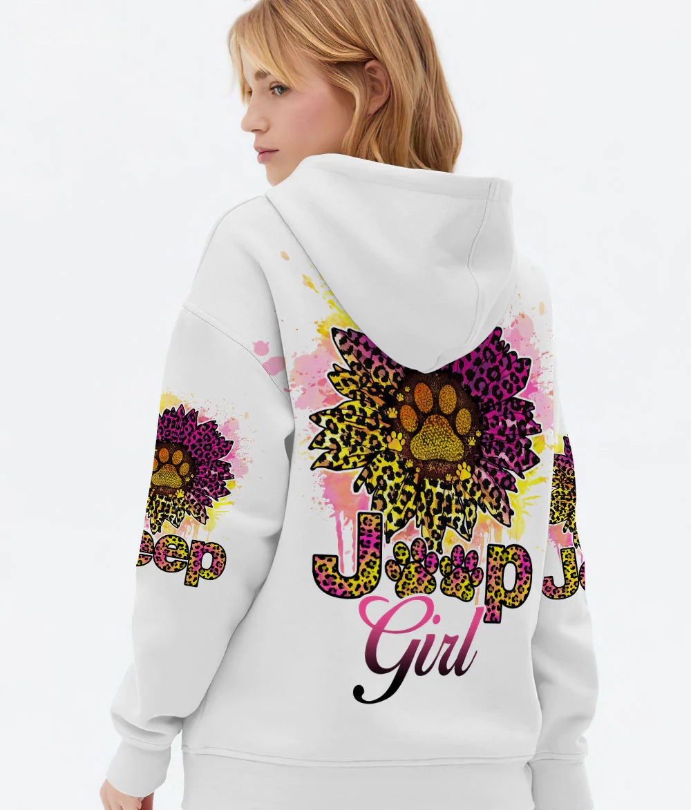 jeep-girl-dog-leopard-sunflower-hoodie