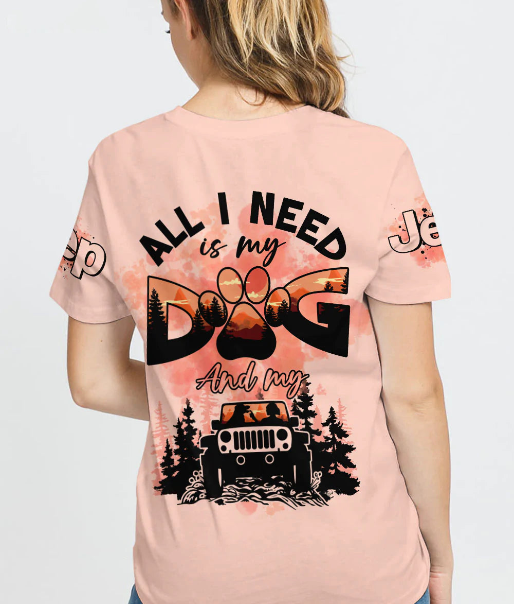 all-i-need-jeep-dog-t-shirt