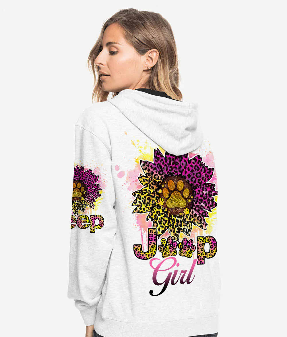 jeep-girl-dog-leopard-sunflower-hoodie