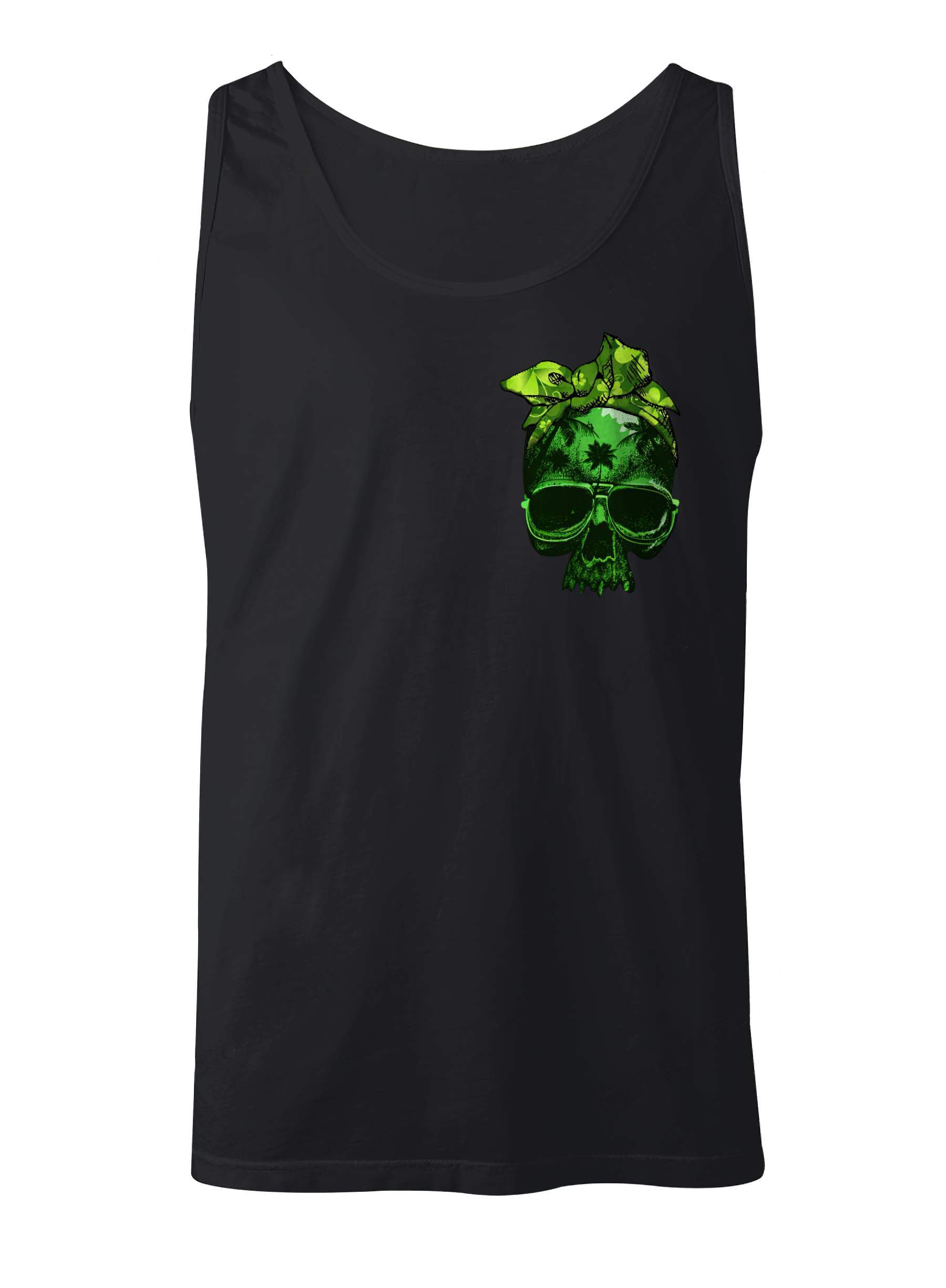 patricks-day-skull-tank-top