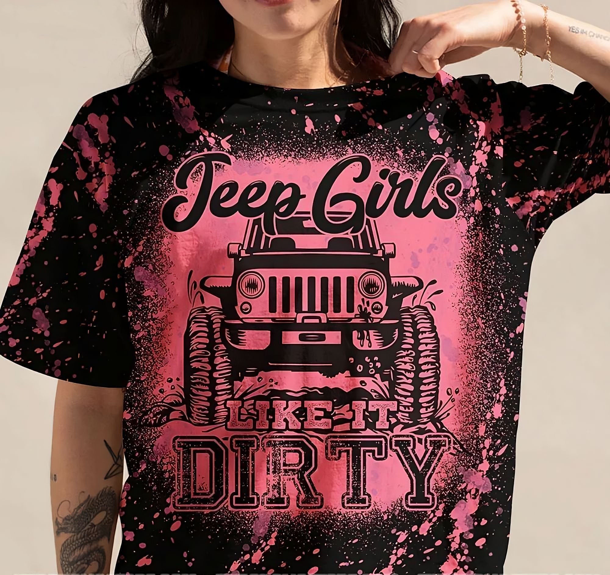 jeep-girls-like-it-dirty-pink-bleached-all-over-print-t-shirt