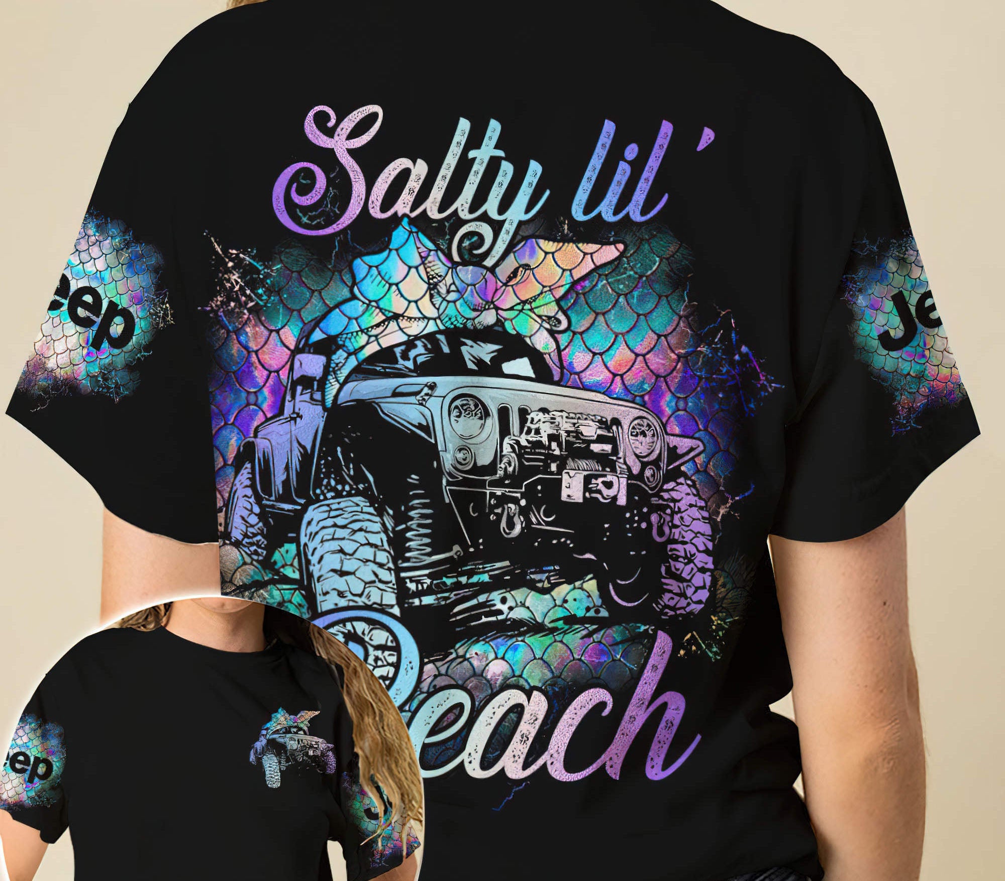 salty-lil-beach-jeep-mermaid-t-shirt