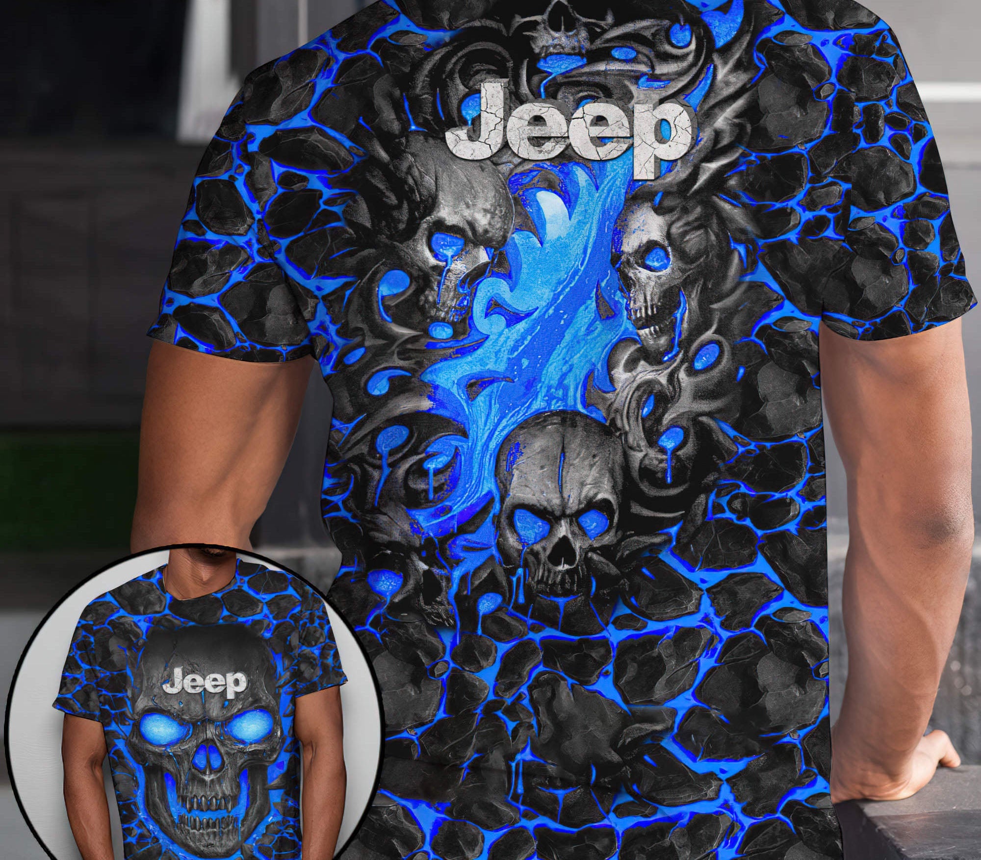 jeep-skull-fire-2-t-shirt