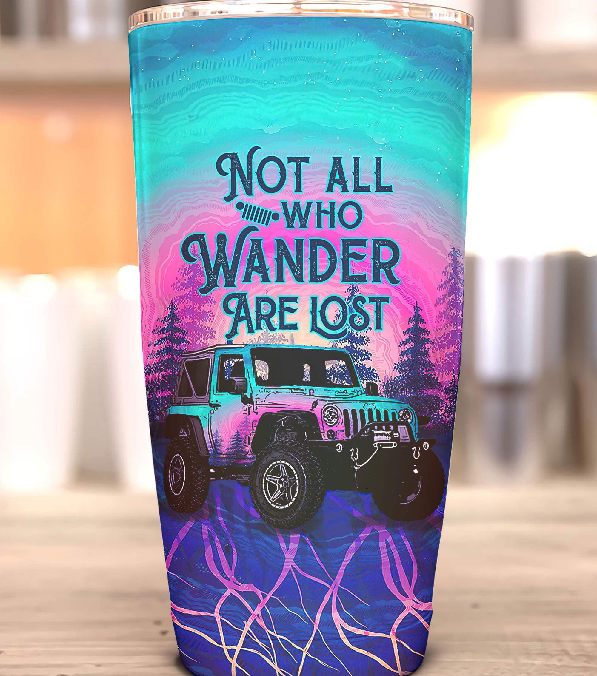 not-all-who-wander-are-lost-forest-sunset-tumbler