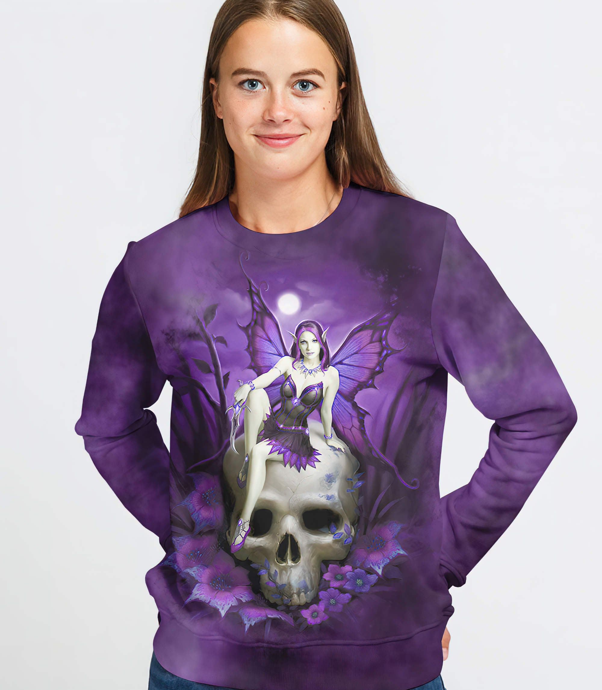 skull-fairy-all-over-print-sweatshirt