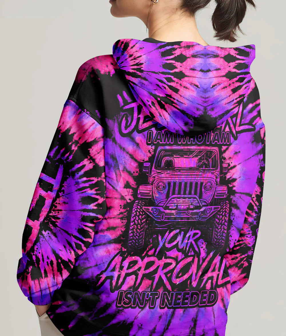 jeep-girl-i-am-who-i-am-purple-tie-dye-hoodie