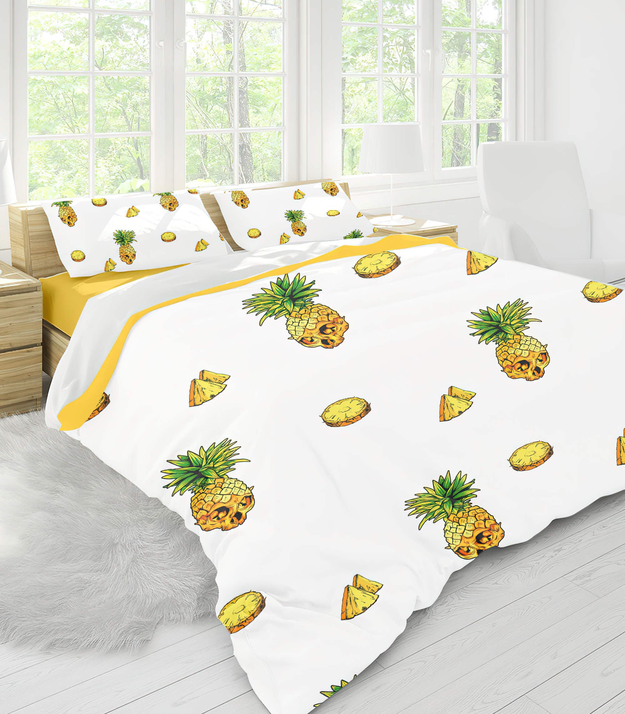 skull-pineapple-bedding-set-bedding-set