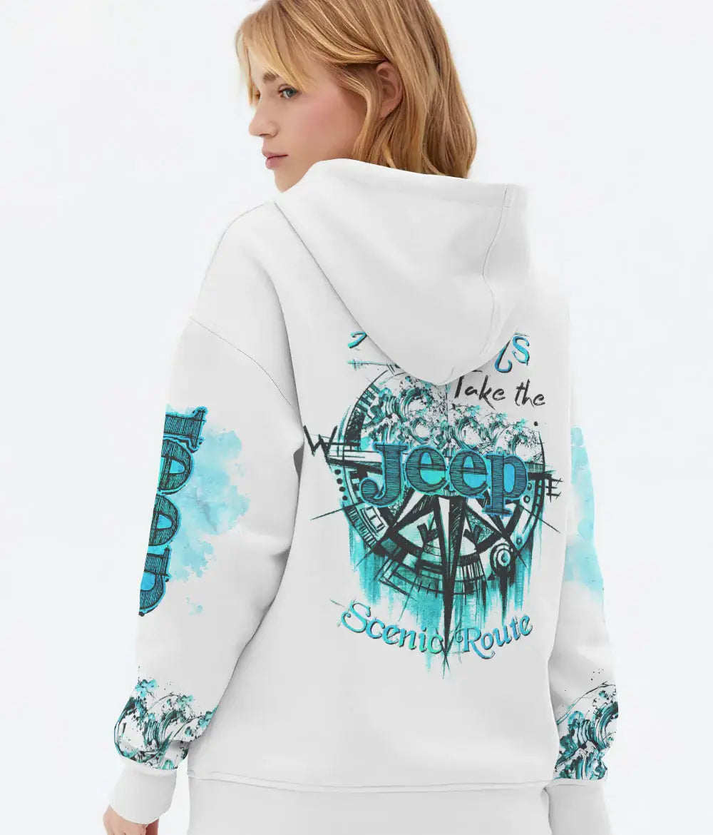 always-take-the-scenic-route-compass-beach-jeep-hoodie