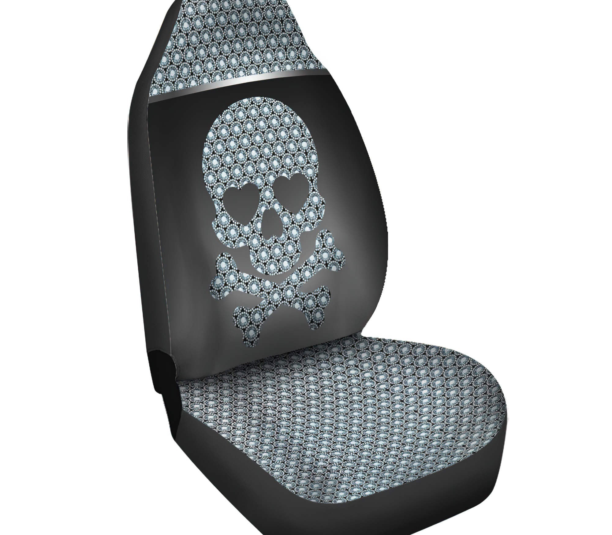 Skull Diamond Automotive Car Seat Cover