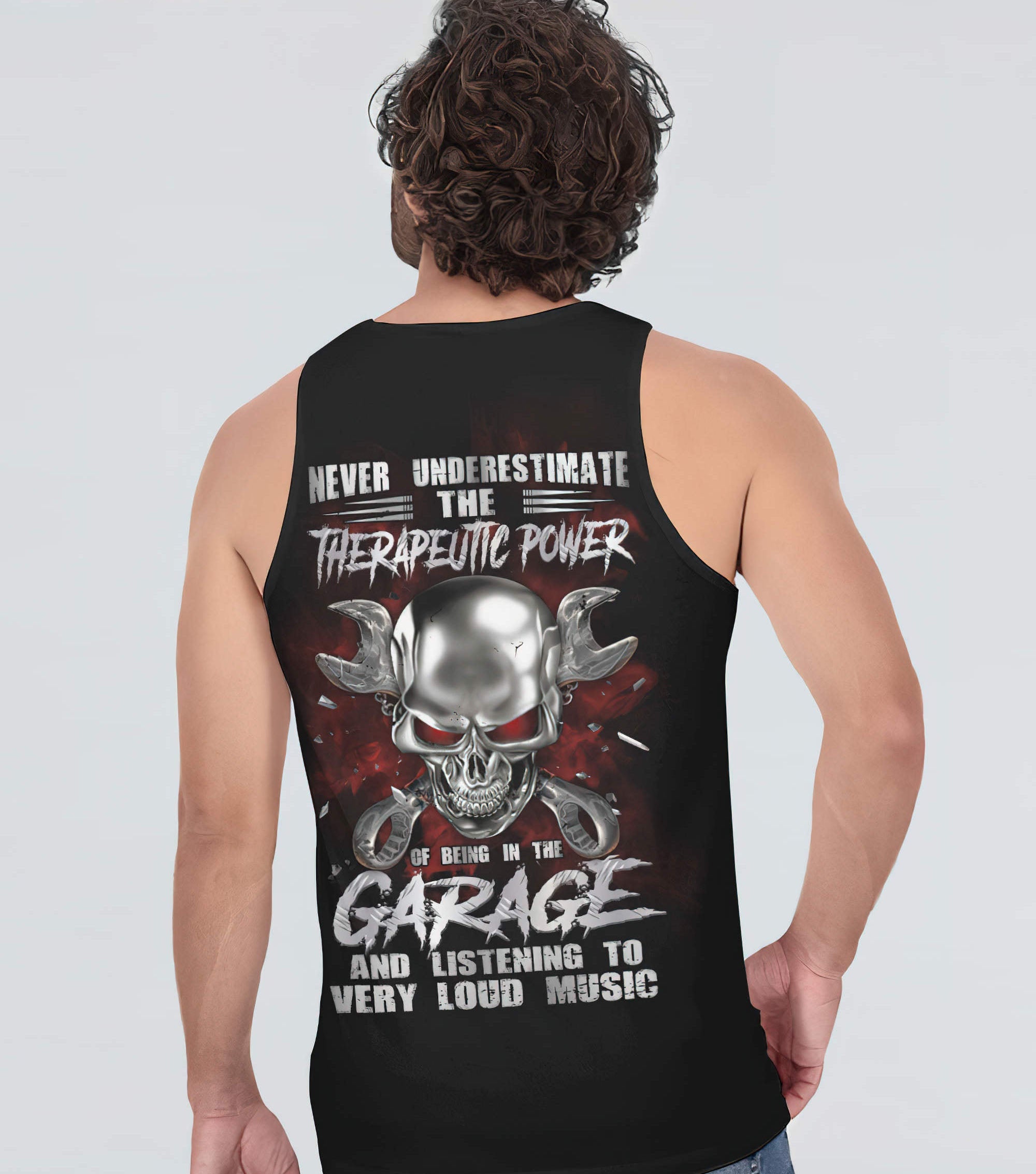 never-underestimate-mechanic-garage-skull-all-over-print-tank-top