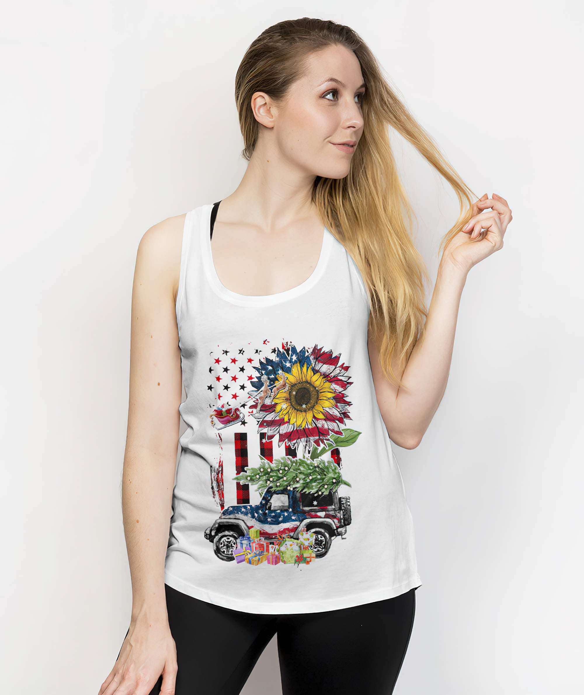 america-sunflower-jeep-christmas-tank-top