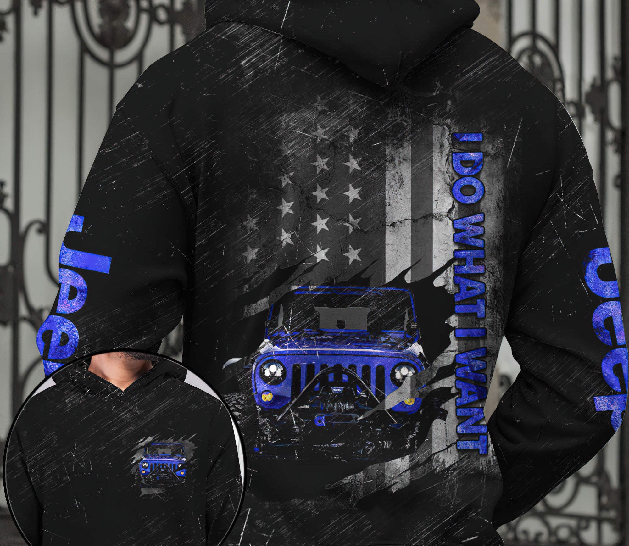 jeep-blue-scratch-hoodie