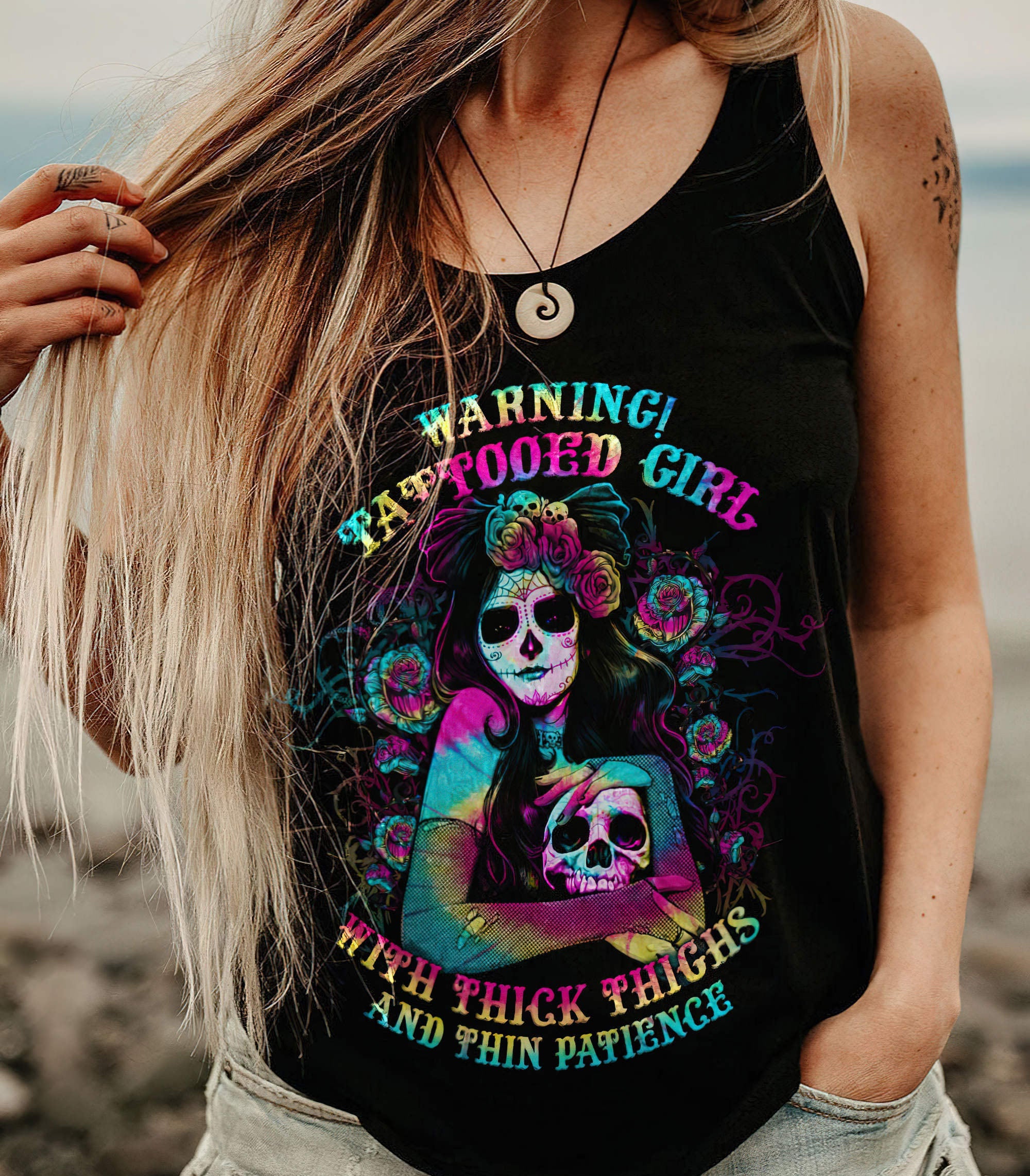 thick-thighs-and-thin-patience-sugar-skull-all-over-print-tank-top