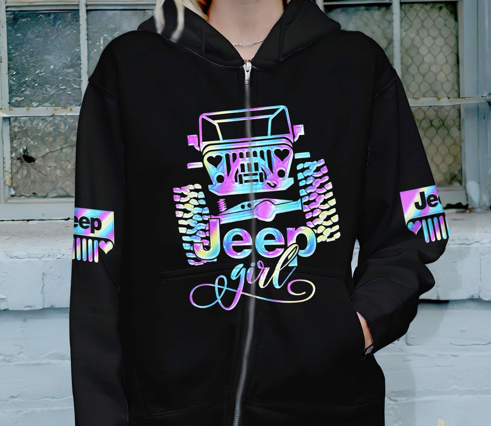 jeep-girl-holographic-effect-hoodie