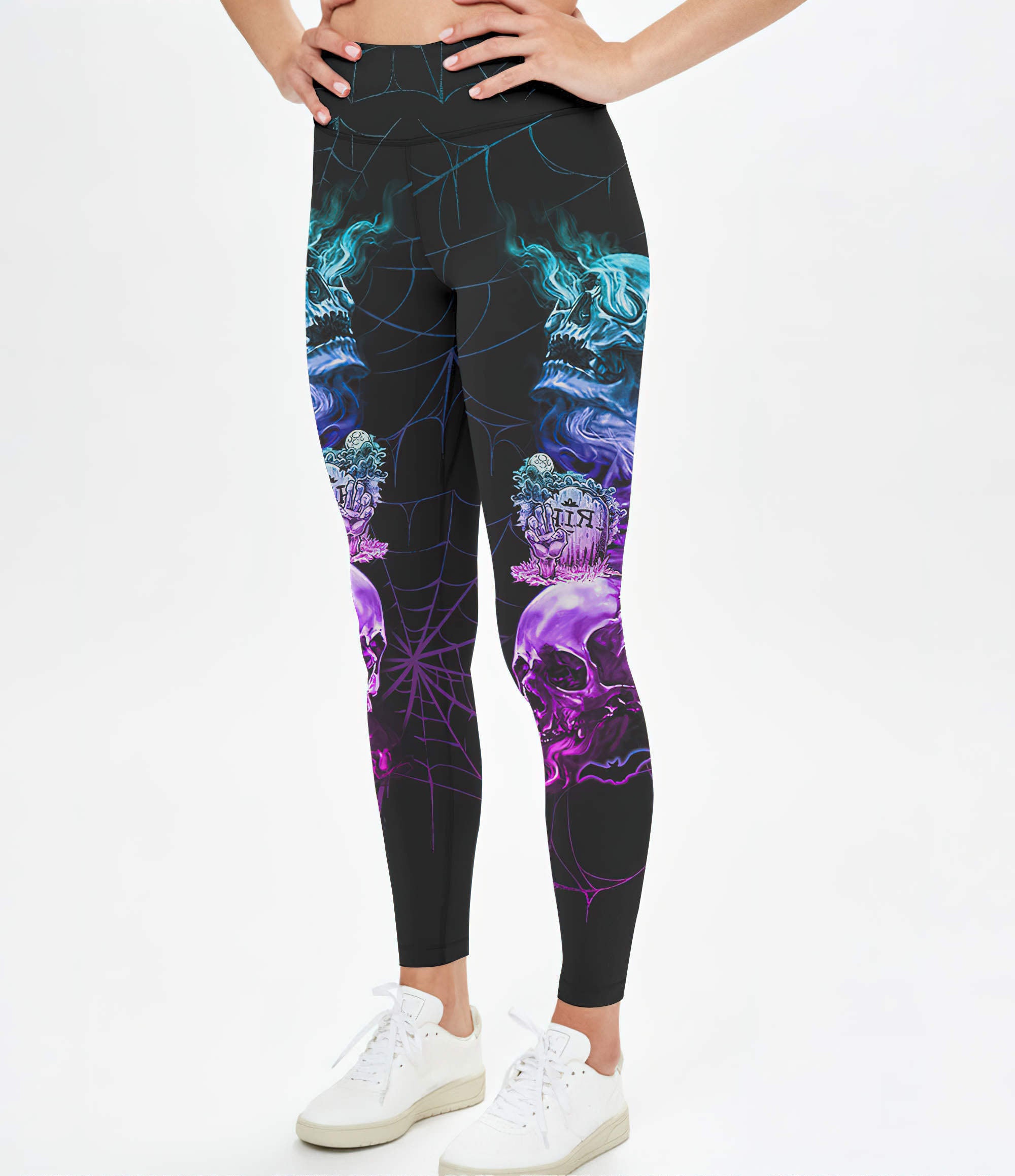 the-good-girl-in-me-got-tired-skull-halloween-all-over-print-1-leggings