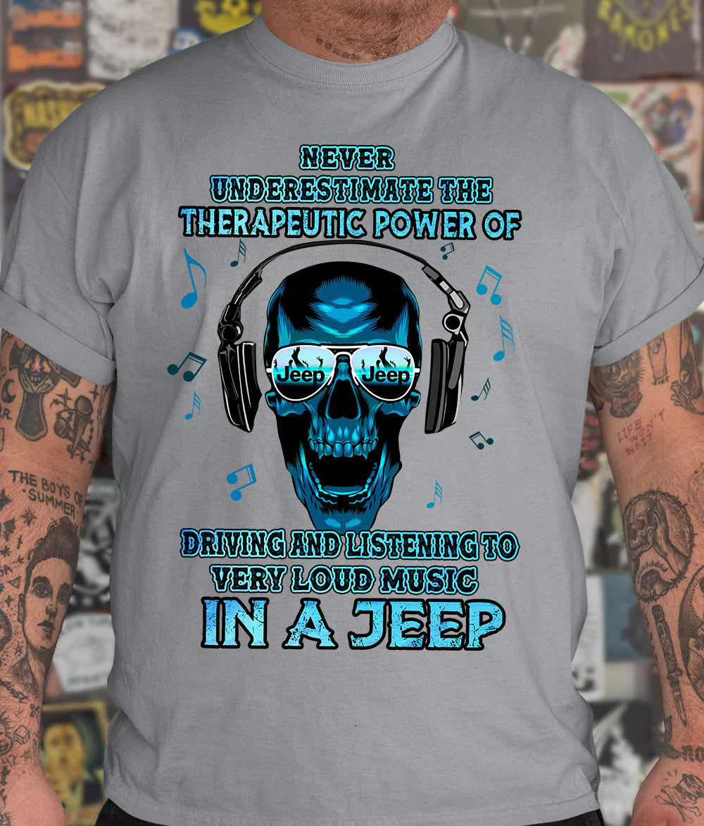 loud-music-in-a-jeep-skull-t-shirt