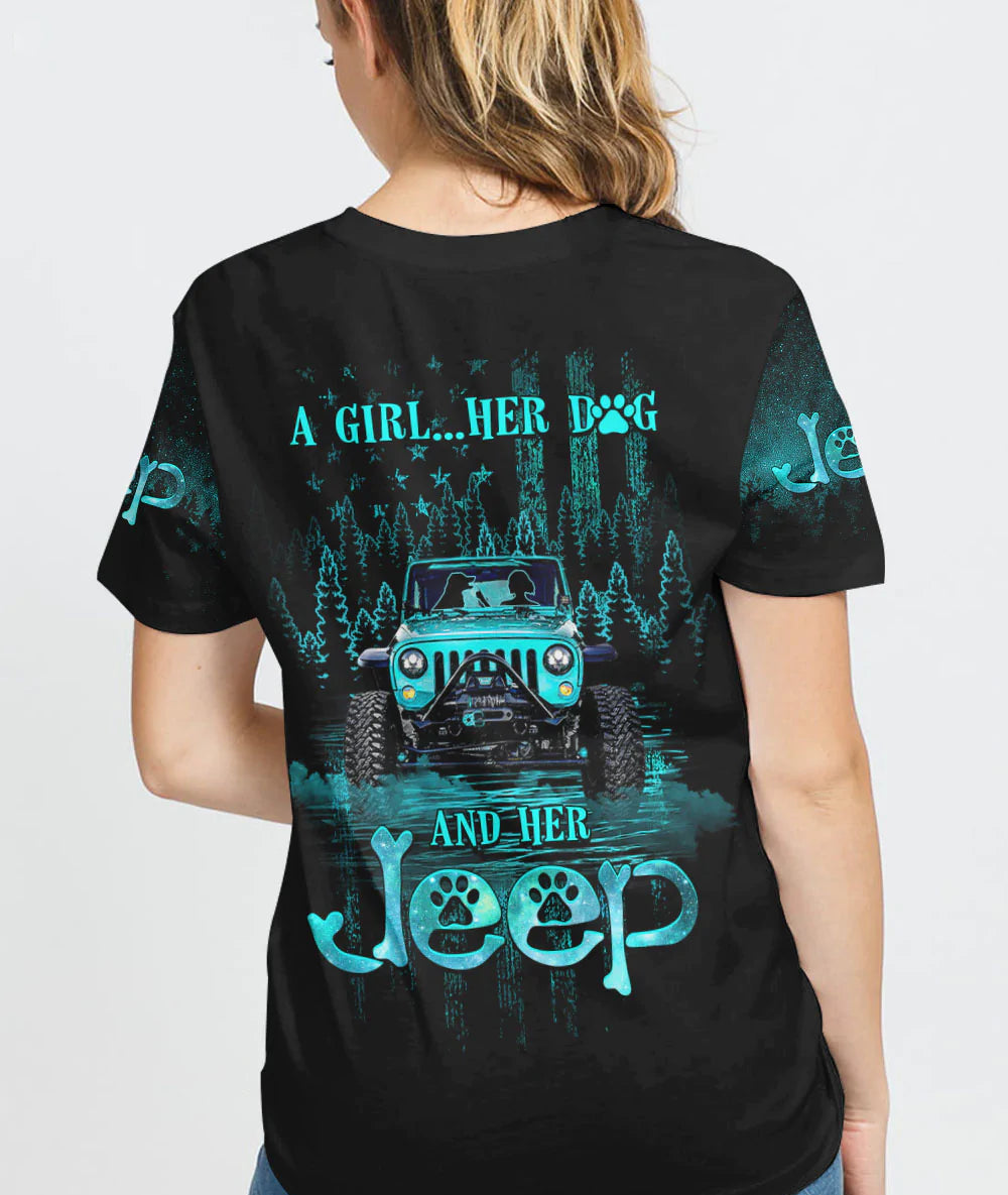 a-girl-her-dog-and-her-jeep-t-shirt