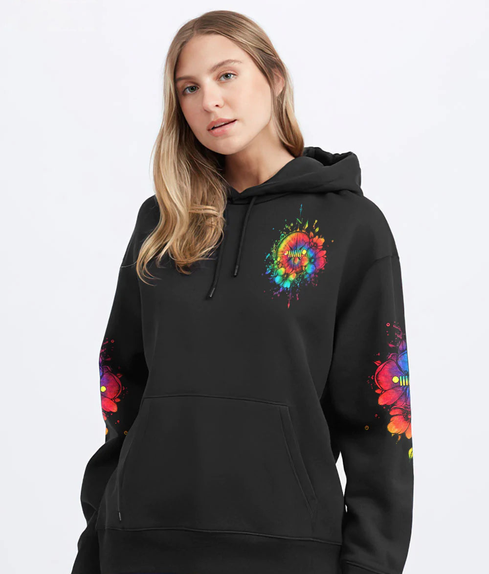 jeep-life-compass-flower-tie-dye-hoodie