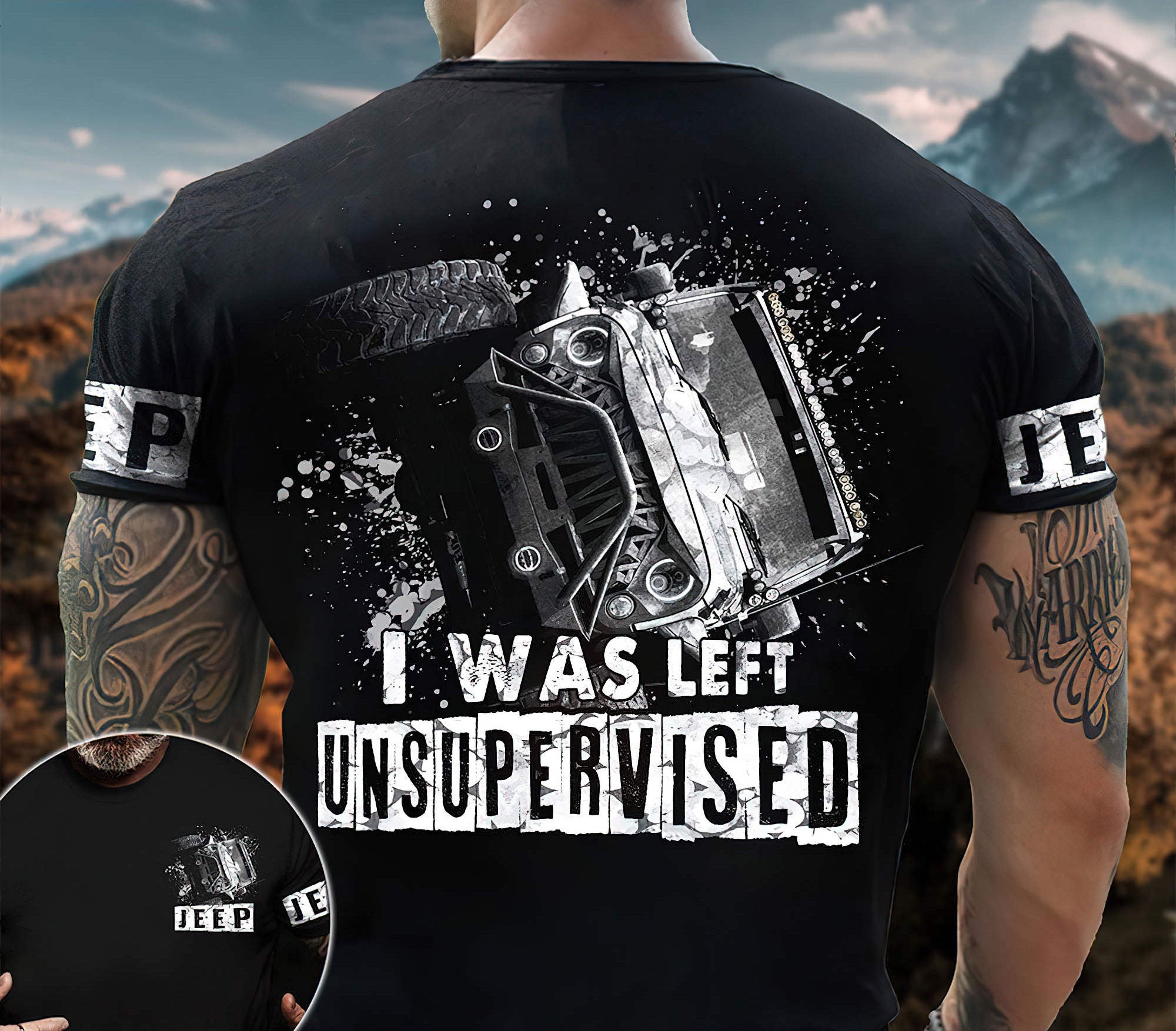 i-was-left-jeep-t-shirt