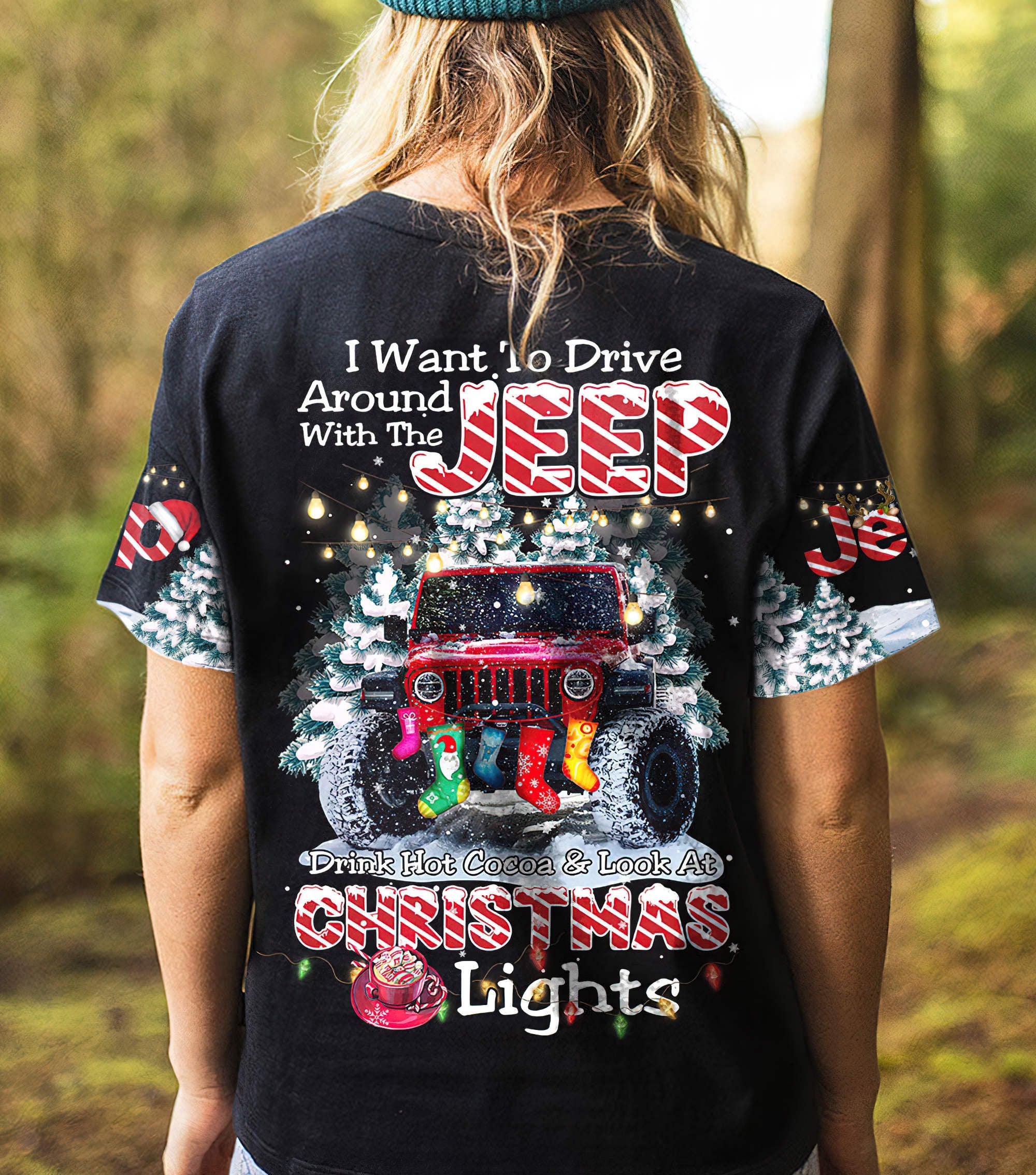 i-want-to-drive-around-red-jeep-christmas-t-shirt