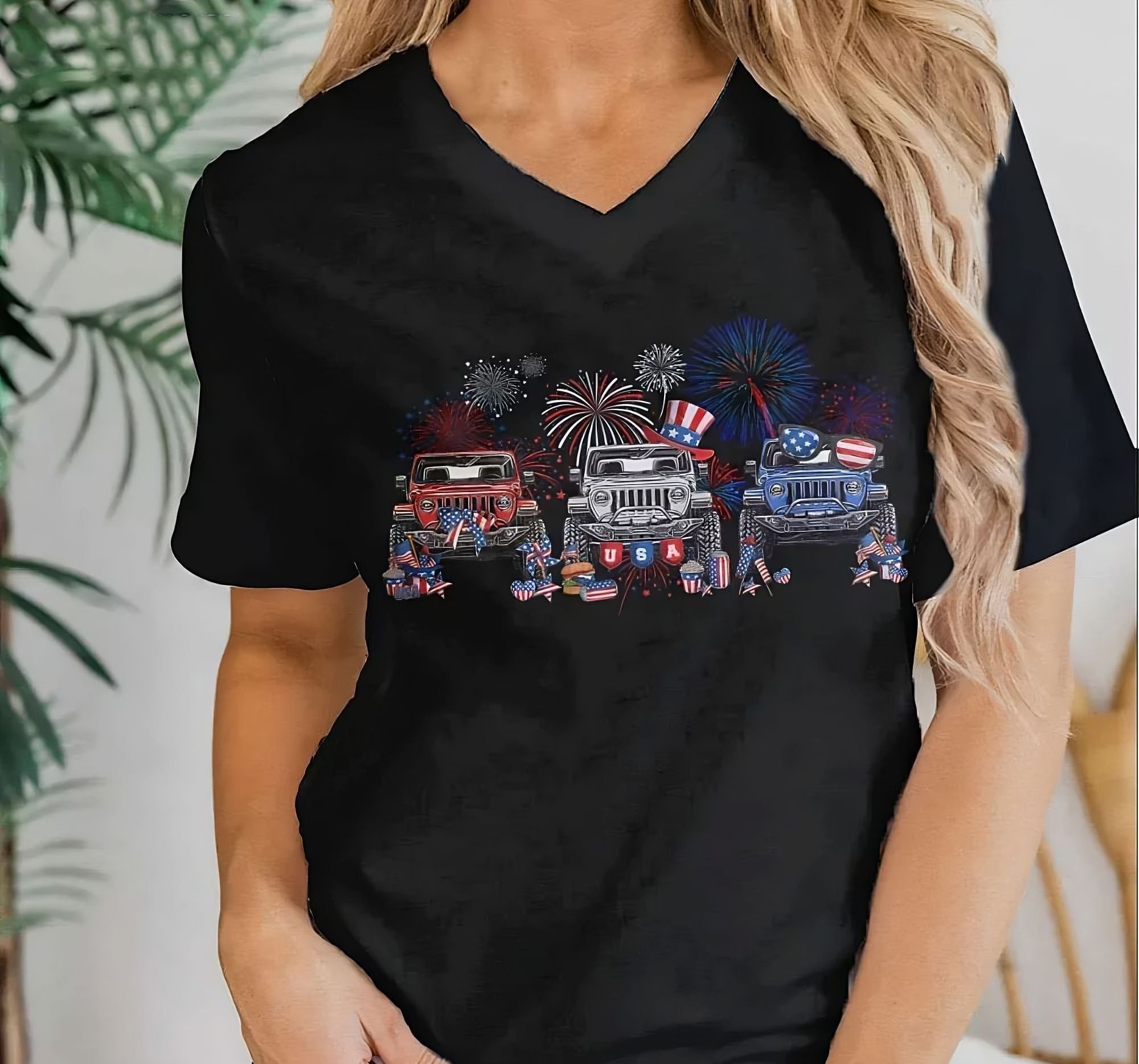 red-white-and-blue-jeep-1-sided-t-shirt