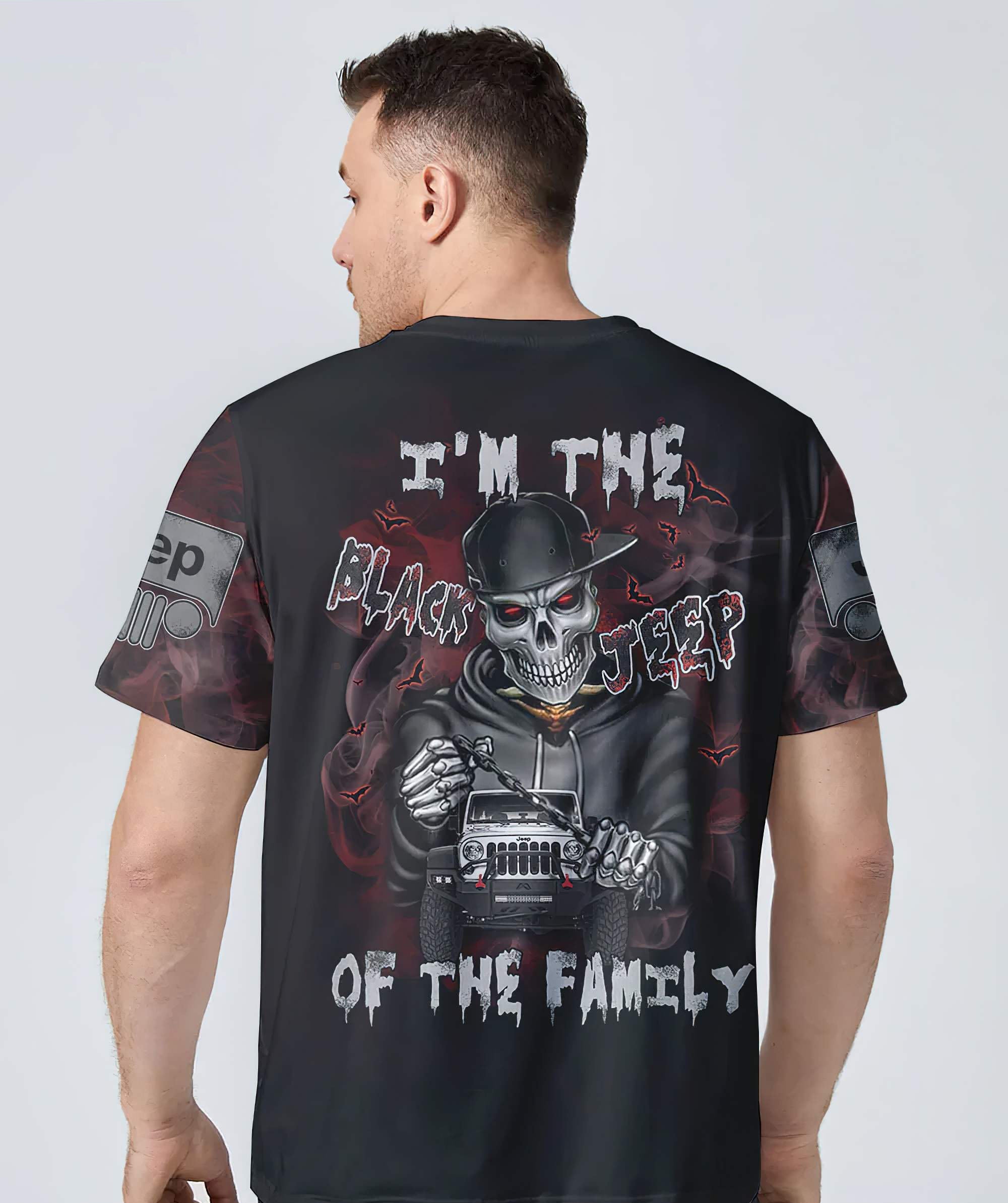 im-the-black-jeep-of-the-family-skull-t-shirt