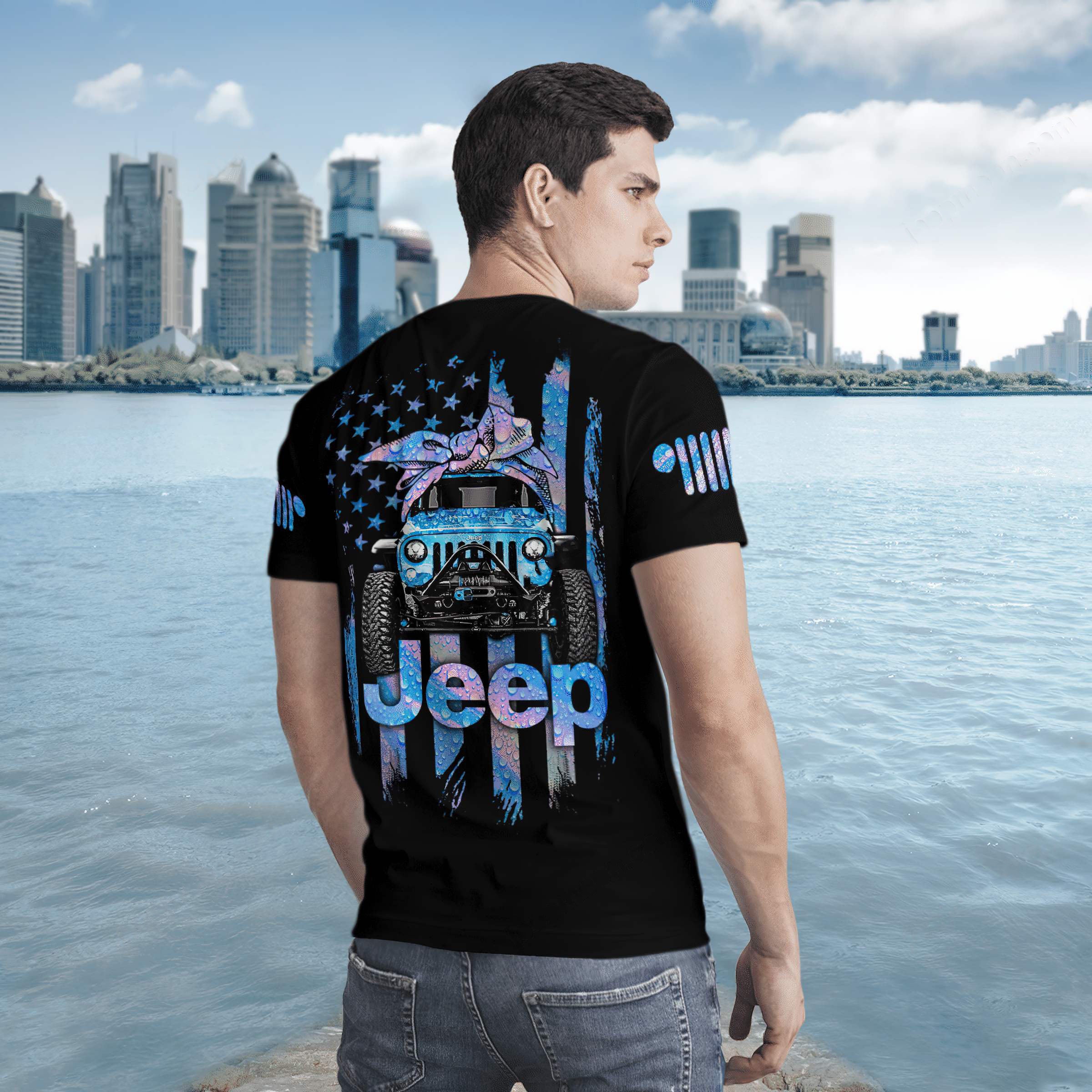 holo-drop-jeep-christmas-t-shirt