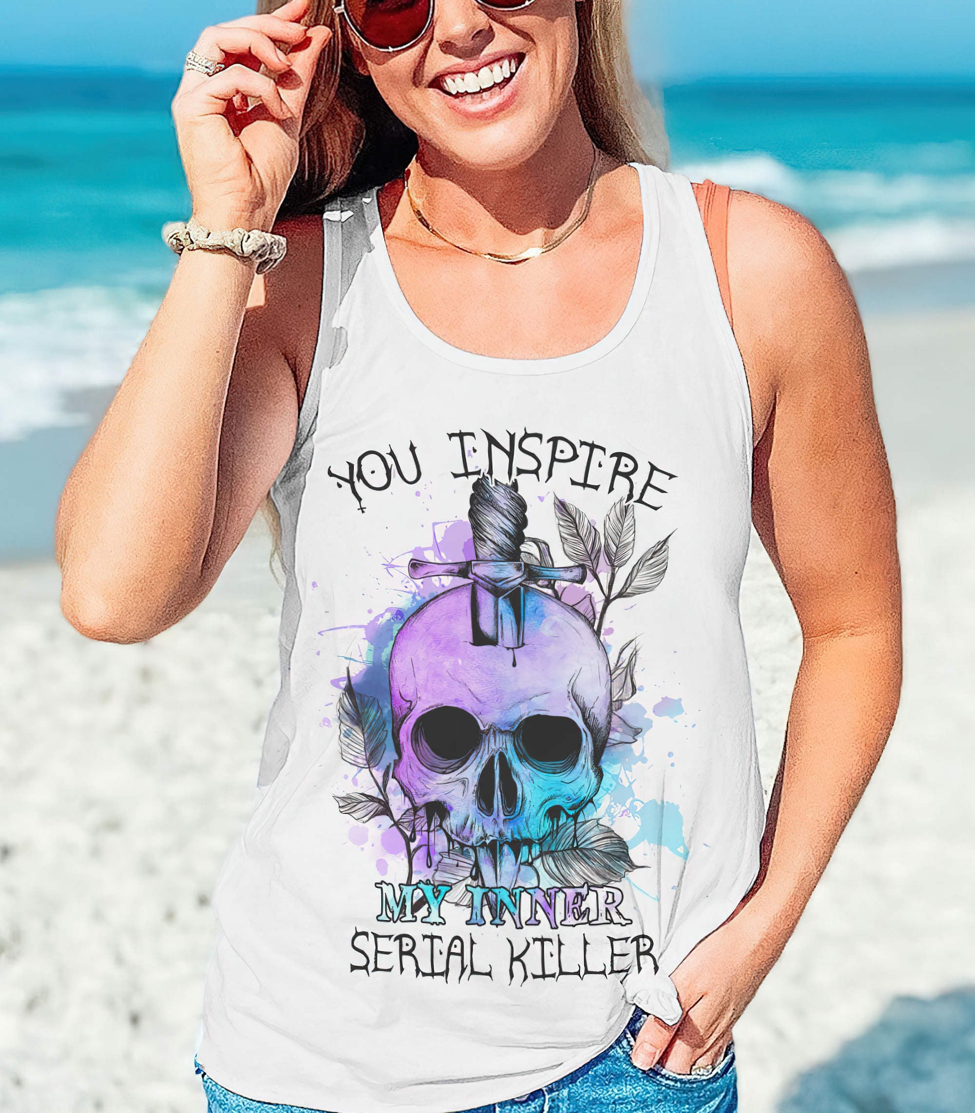 if-i-was-really-a-b-messy-bun-skull-all-over-print-tank-top