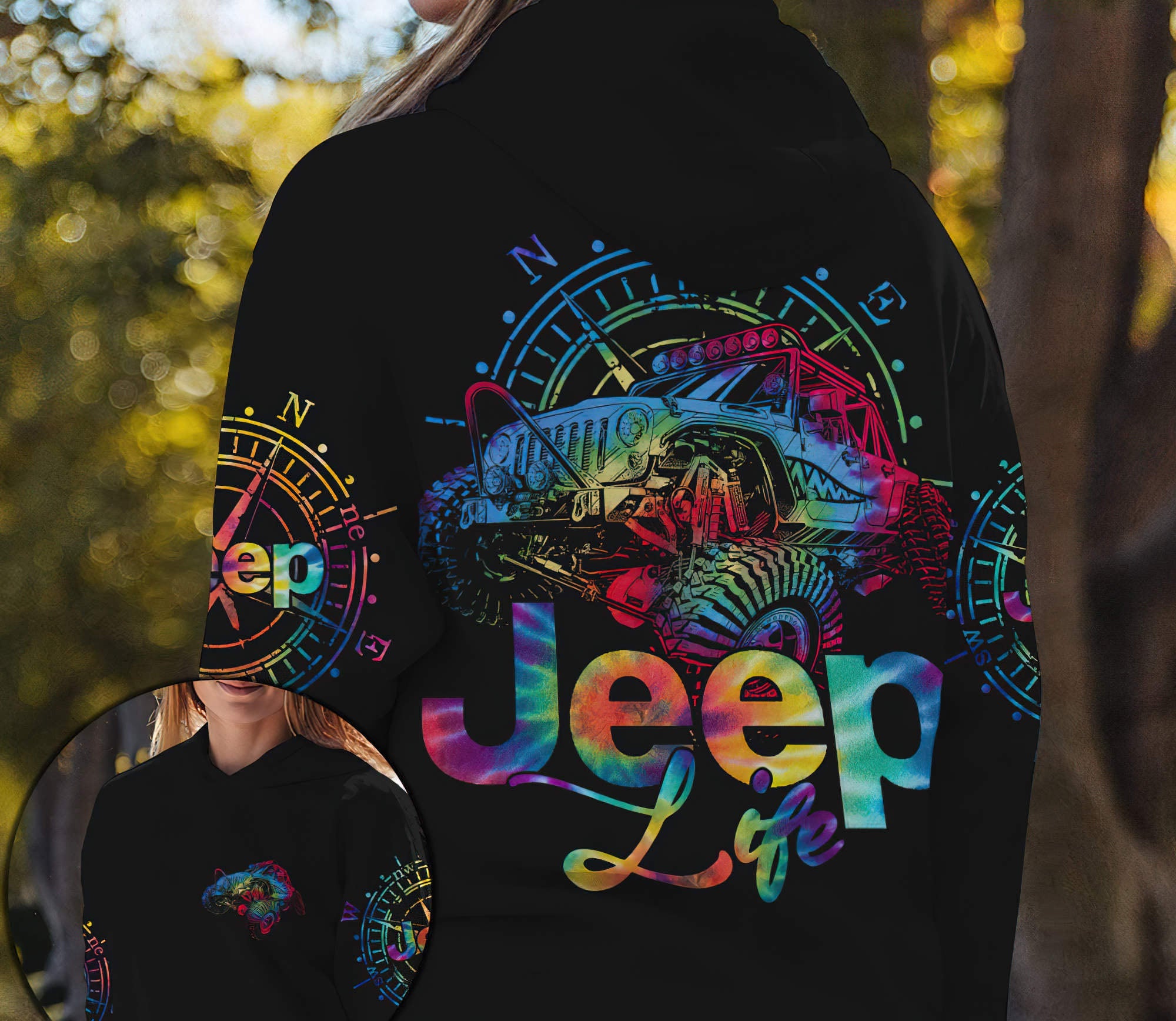 jeep-life-tie-dye-compass-hoodie