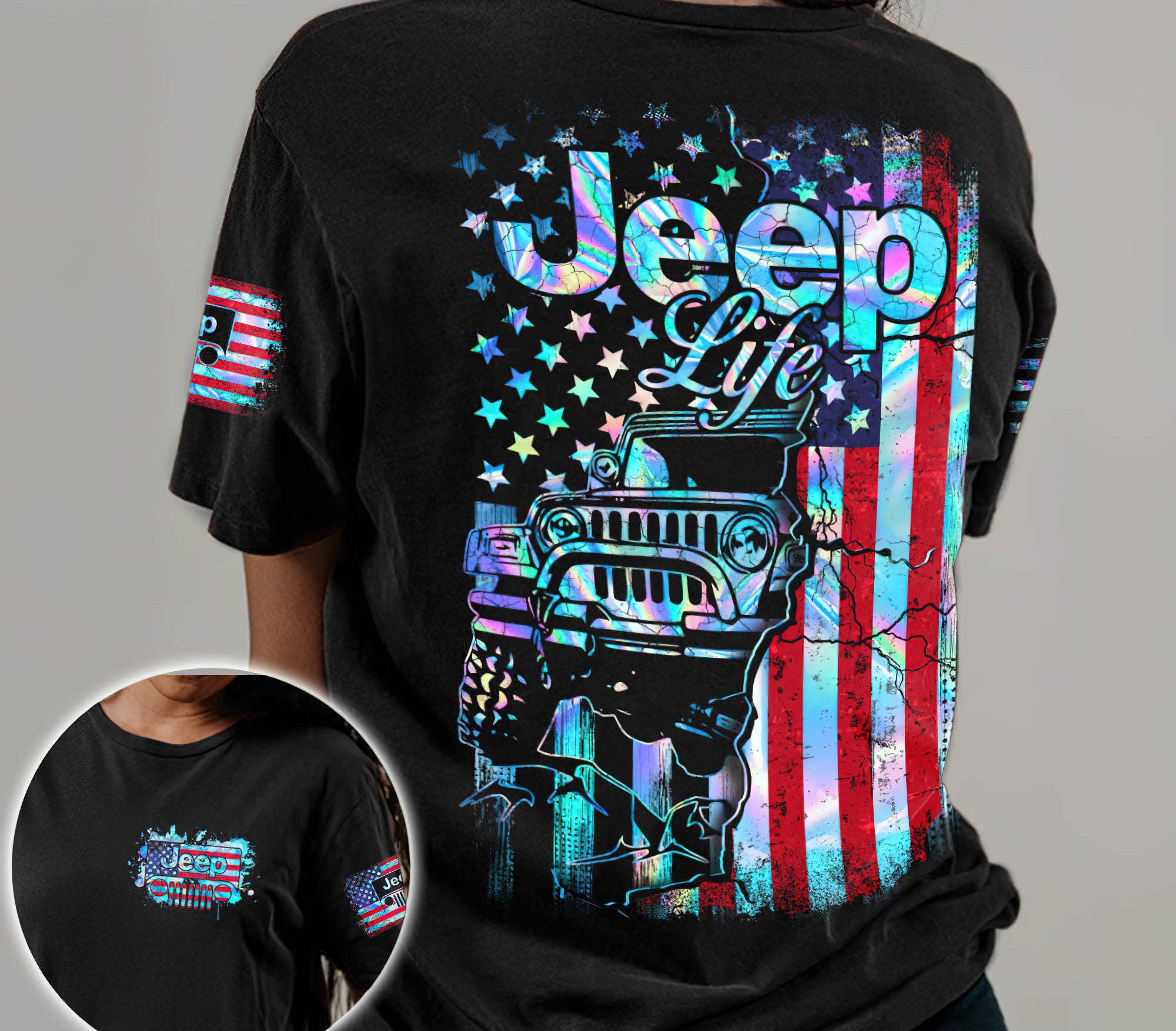 jeep-life-half-crack-flag-holo-t-shirt